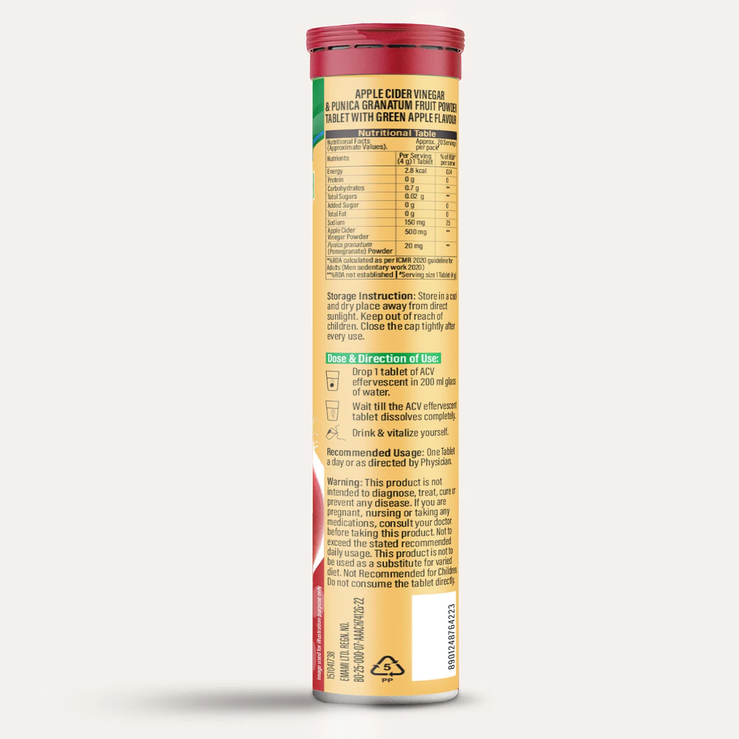 Zandu Apple Cider Vinegar (ACV) Effervescent Tablets - Image 10