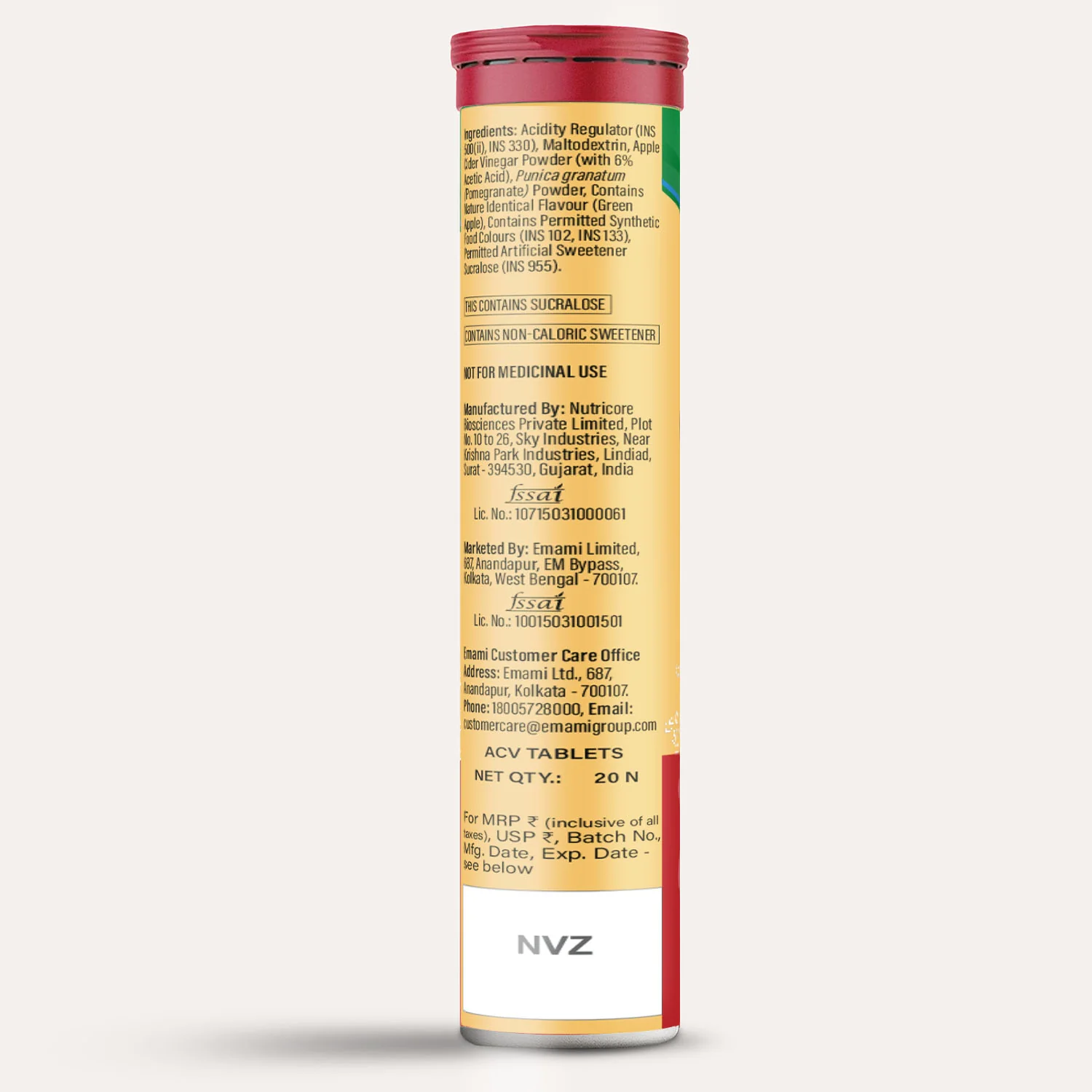 Zandu Apple Cider Vinegar (ACV) Effervescent Tablets - Image 11