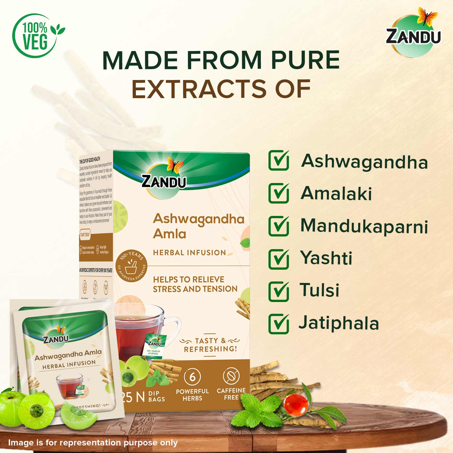 Zandu Ashwagandha Amla Tea - Image 3
