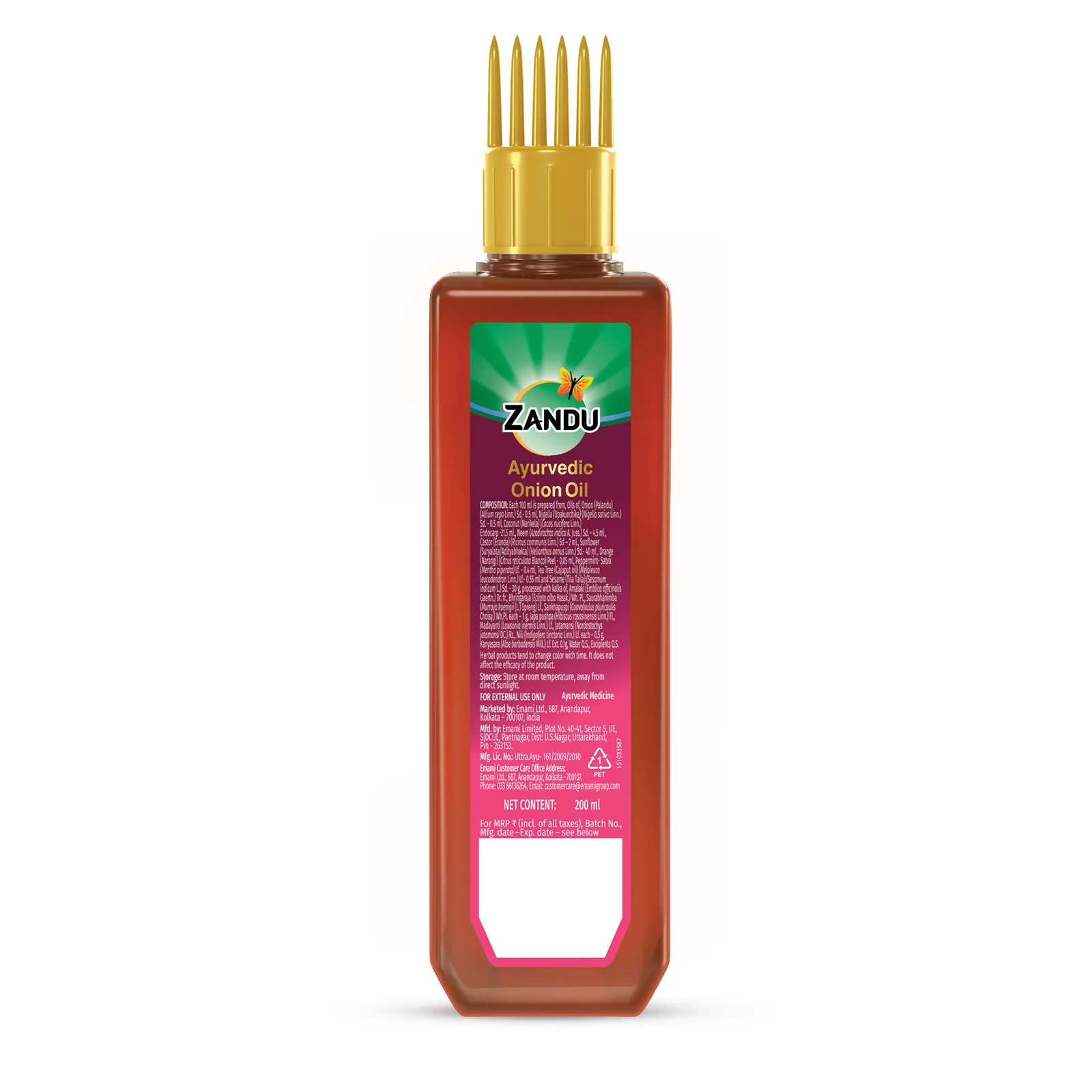 Zandu Ayurvedic Onion Hair Oil (200 ml) - Image 10