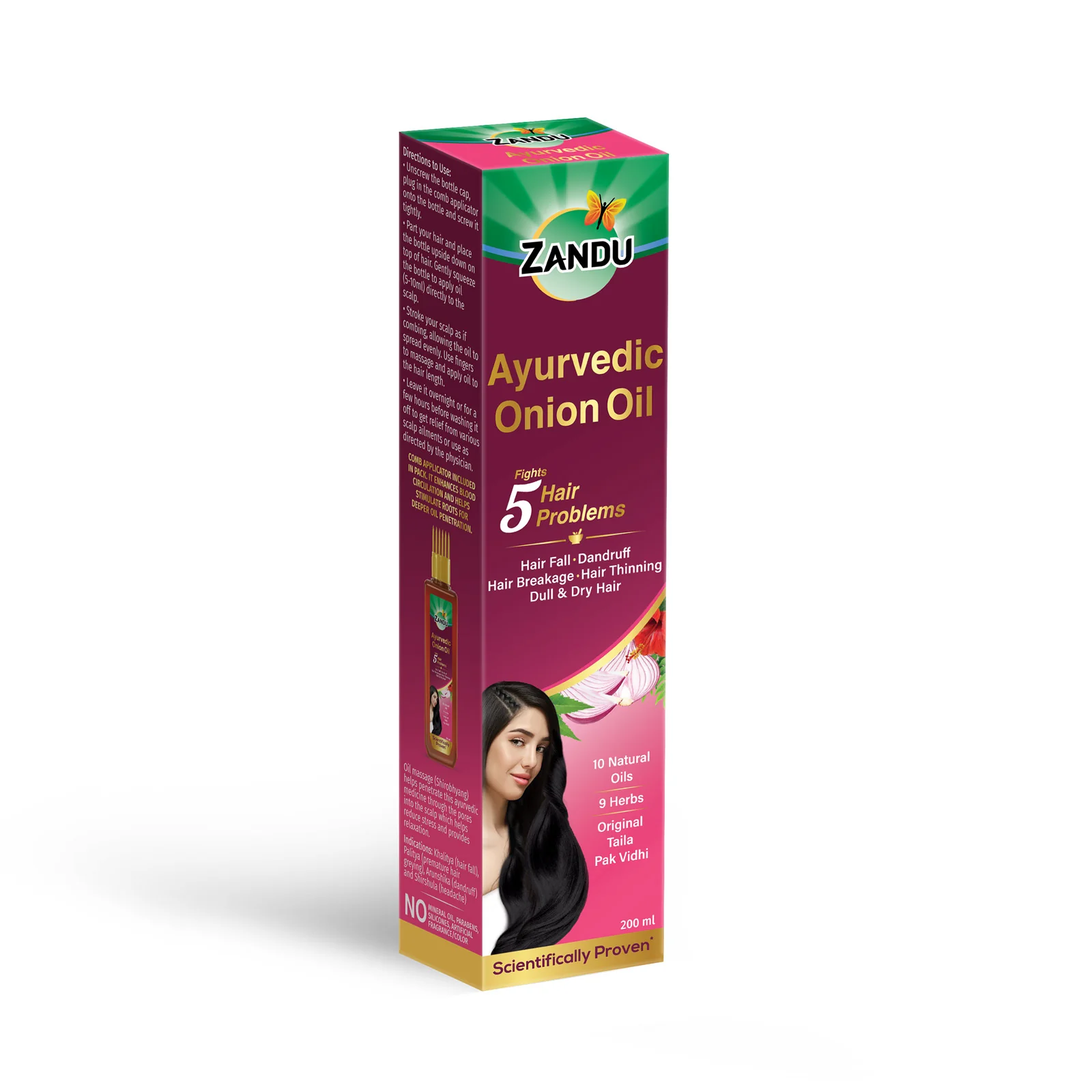 Zandu Ayurvedic Onion Hair Oil (200 ml) - Image 11