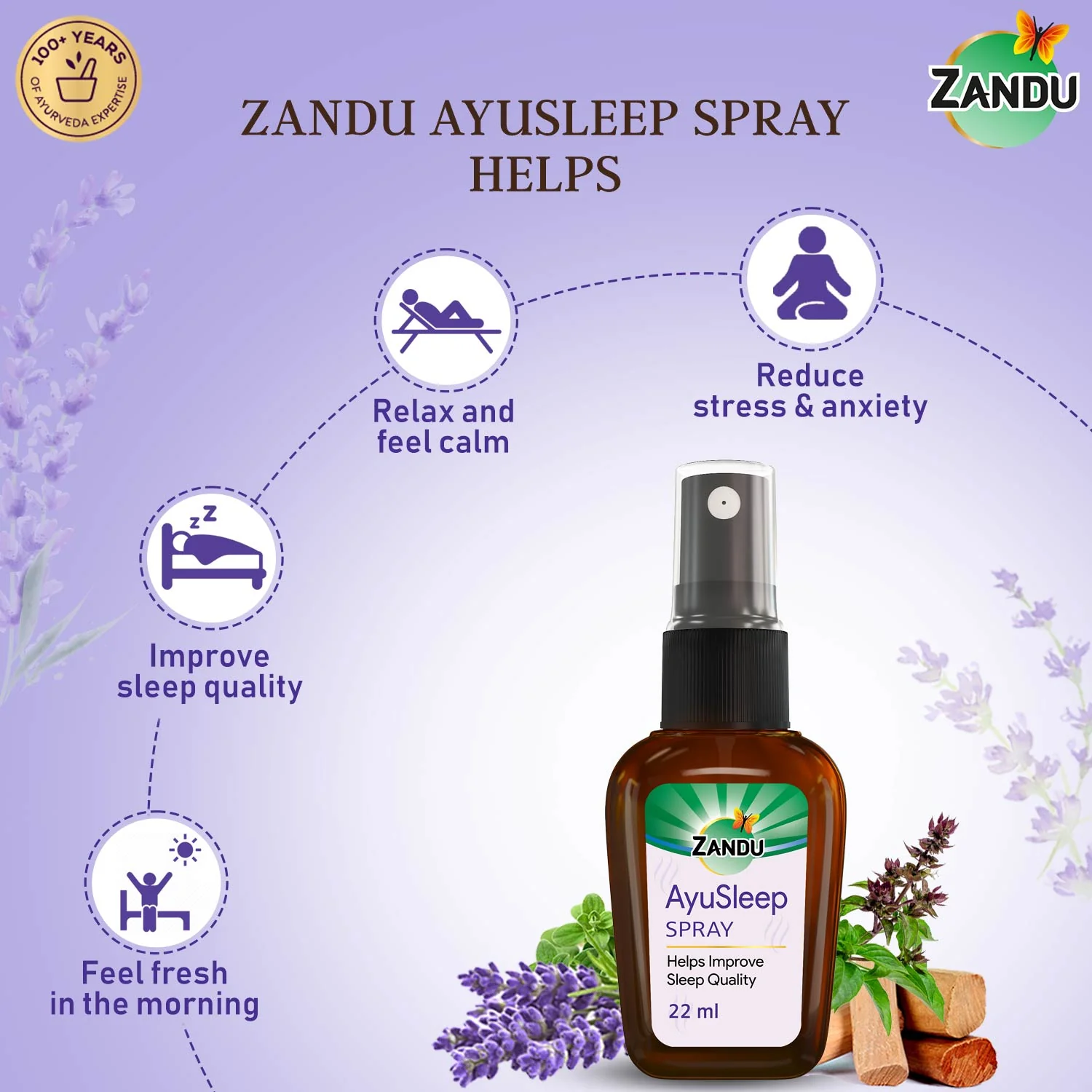 Zandu AyuSleep Sleep Spray - Image 3
