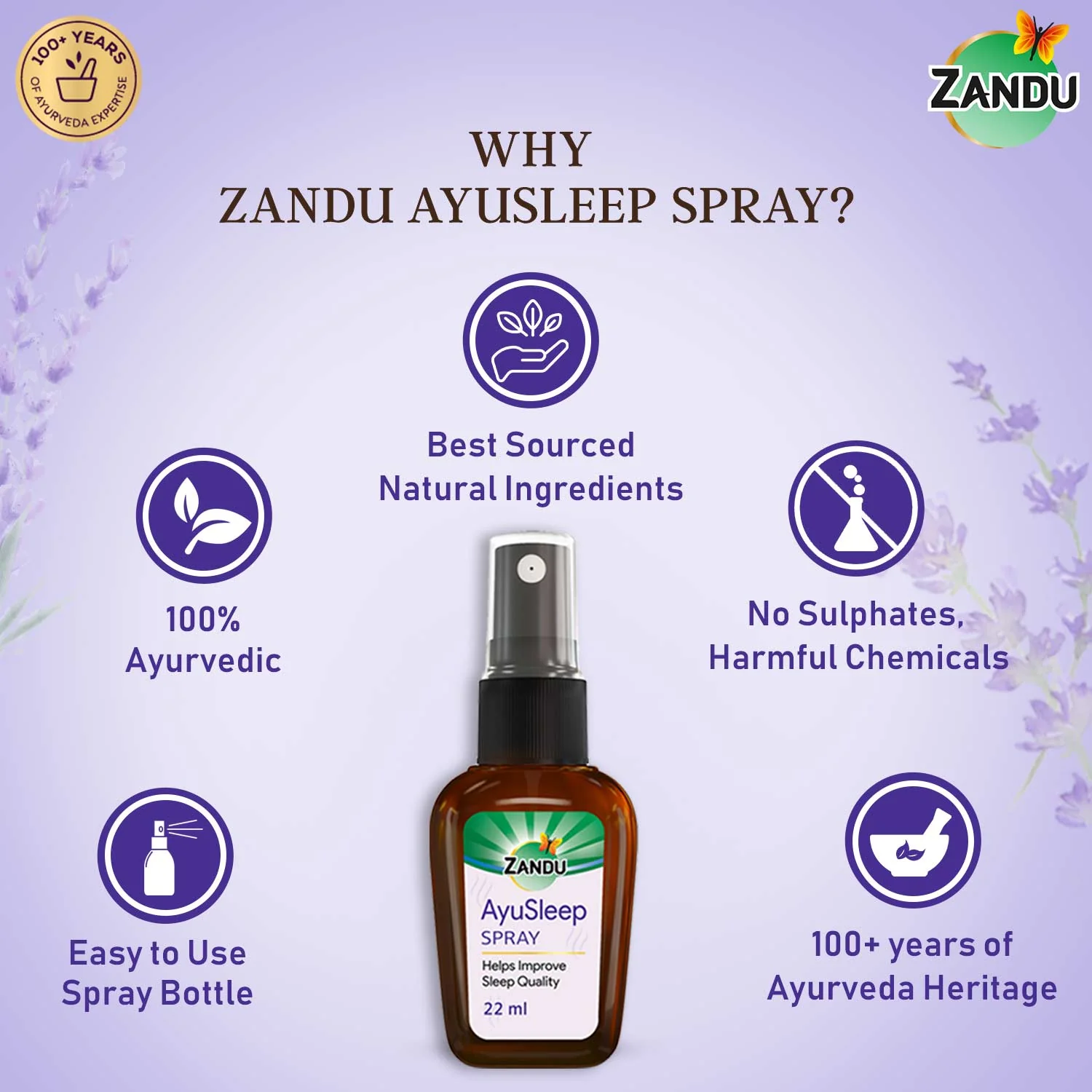 Zandu AyuSleep Sleep Spray - Image 4