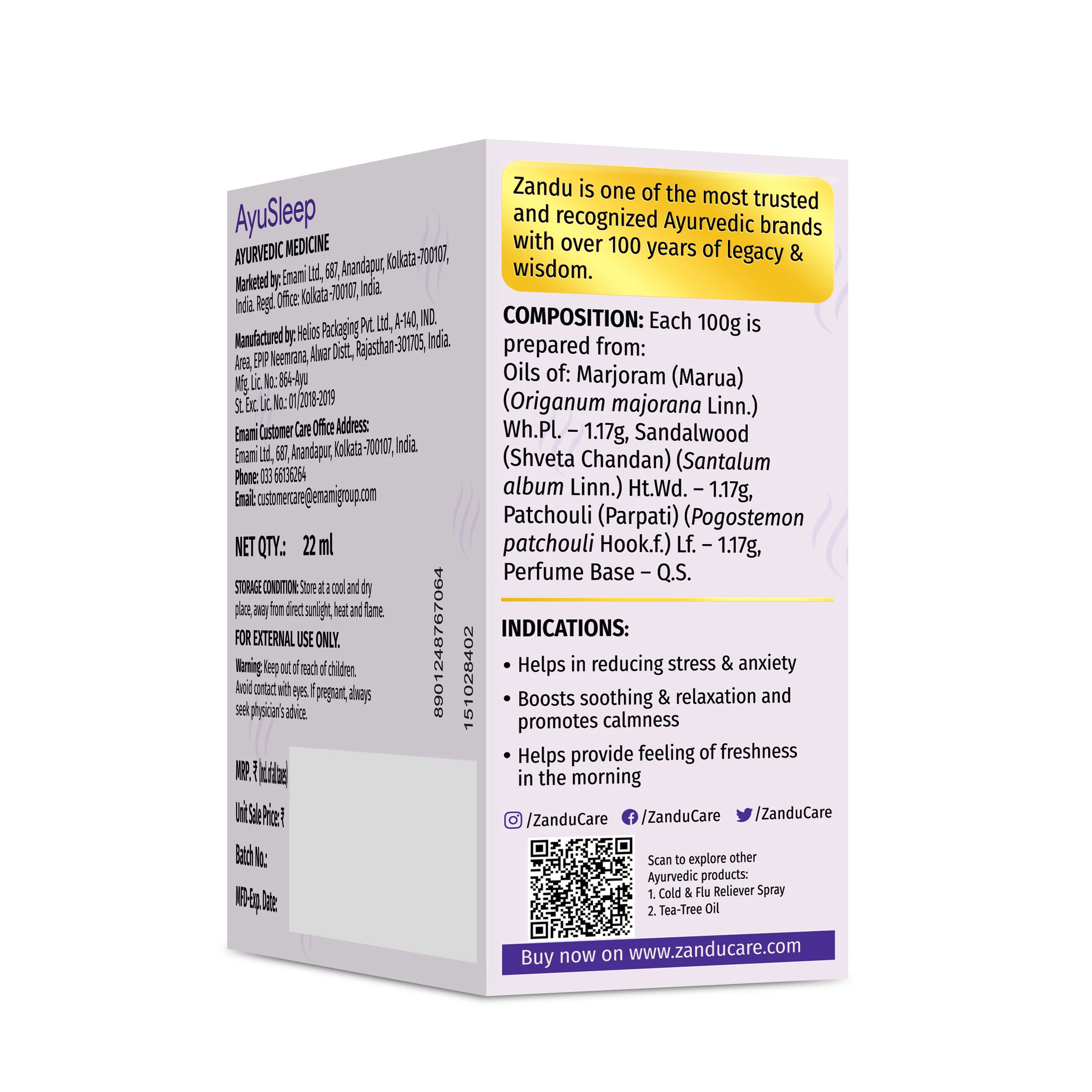 Zandu AyuSleep Sleep Spray - Image 8