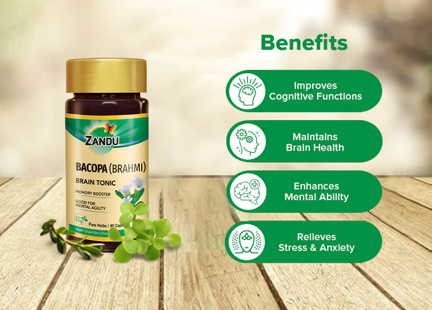 Zandu Pure Brahmi Capsules - Image 5