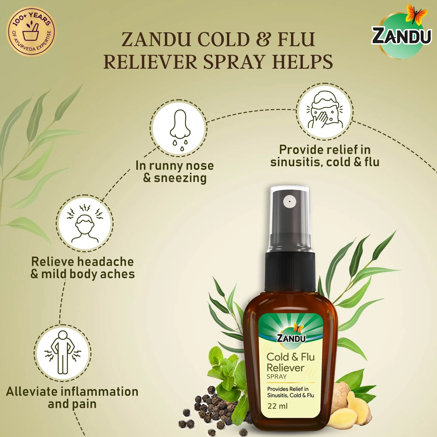 Zandu Cold & Flu Nasal Spray - Image 3