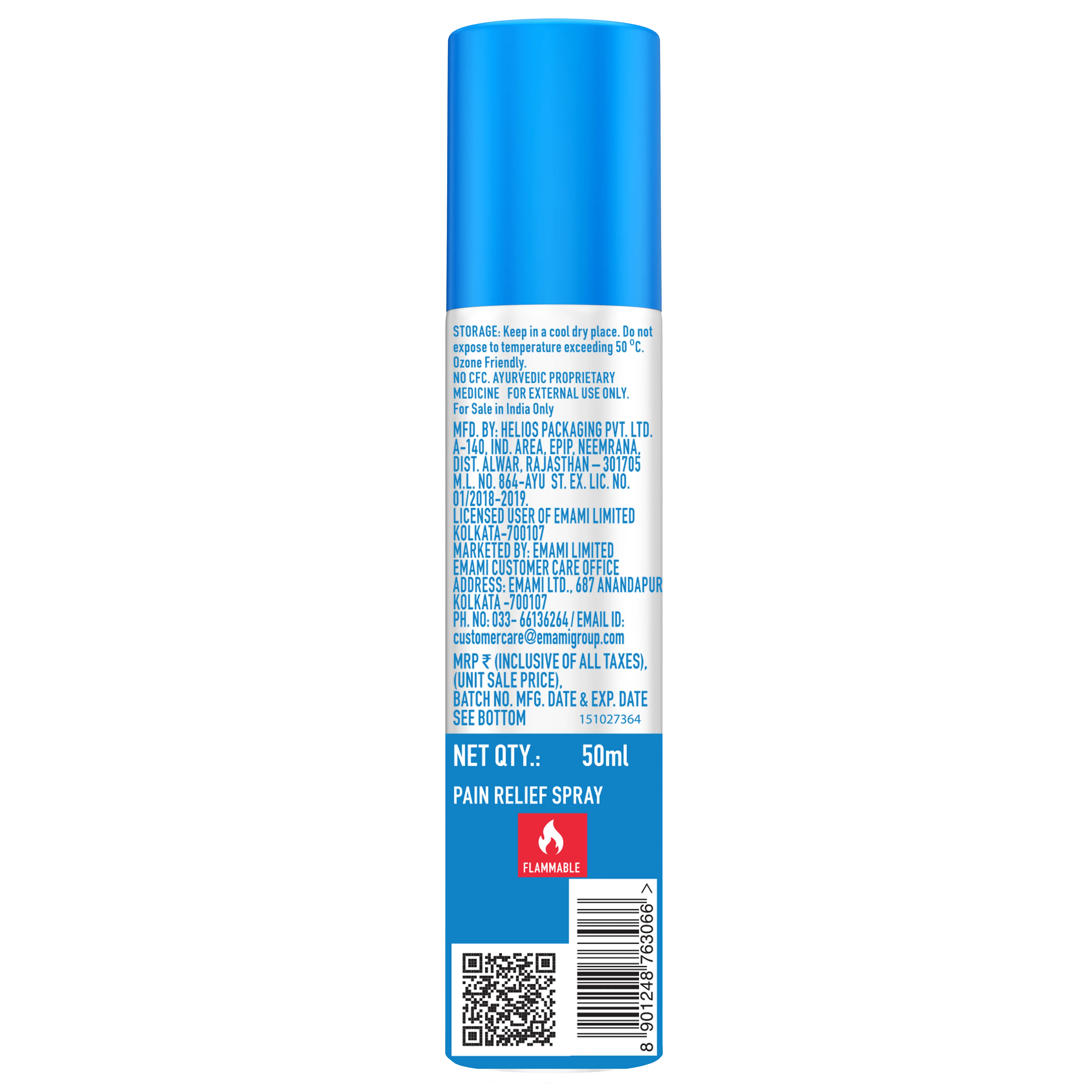 Zandu Fast Relief Spray (50ml) - Image 10