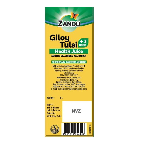 Zandu Giloy Tulsi Juice - Image 3