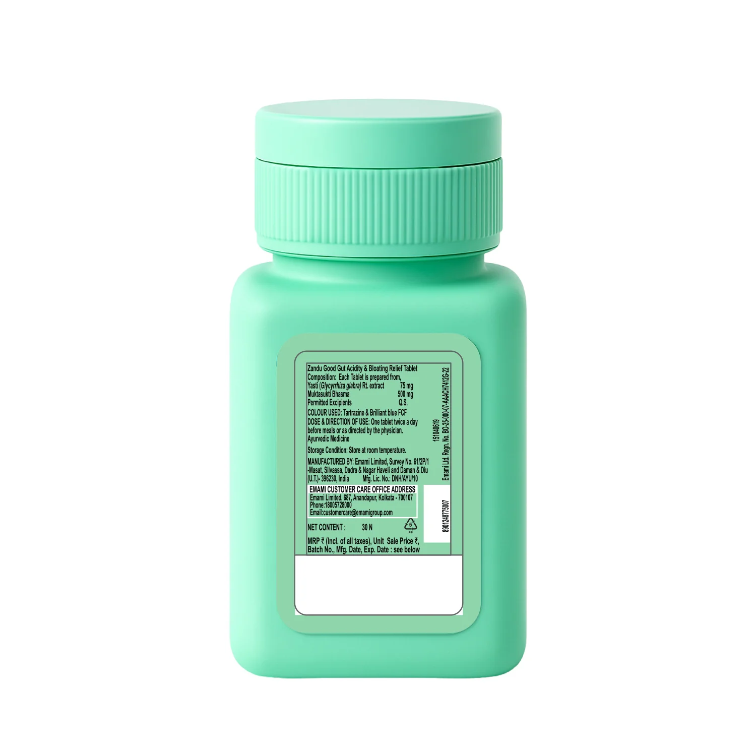 Zandu Good Gut Acidity & Bloating Relief Tablets - Image 10
