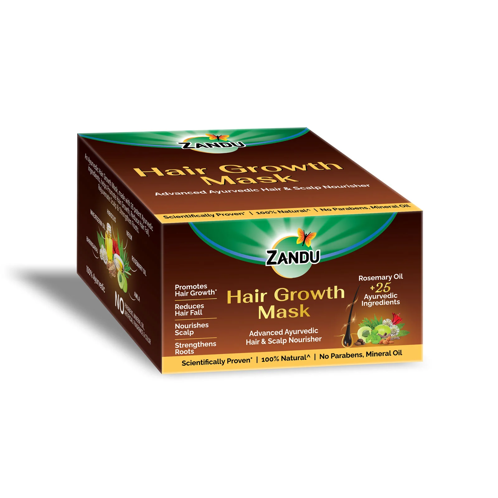Zandu Ayurvedic Hair Growth Mask (200g) - Image 11