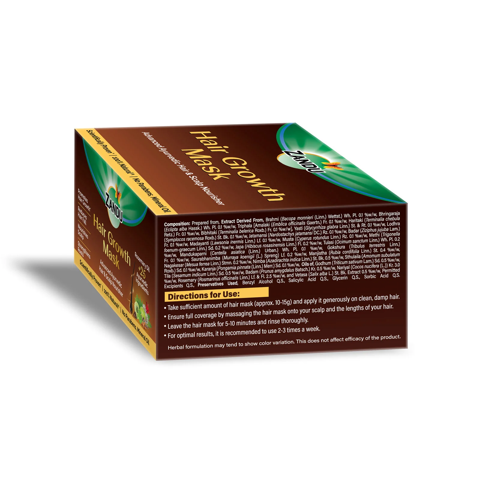 Zandu Ayurvedic Hair Growth Mask (200g) - Image 12