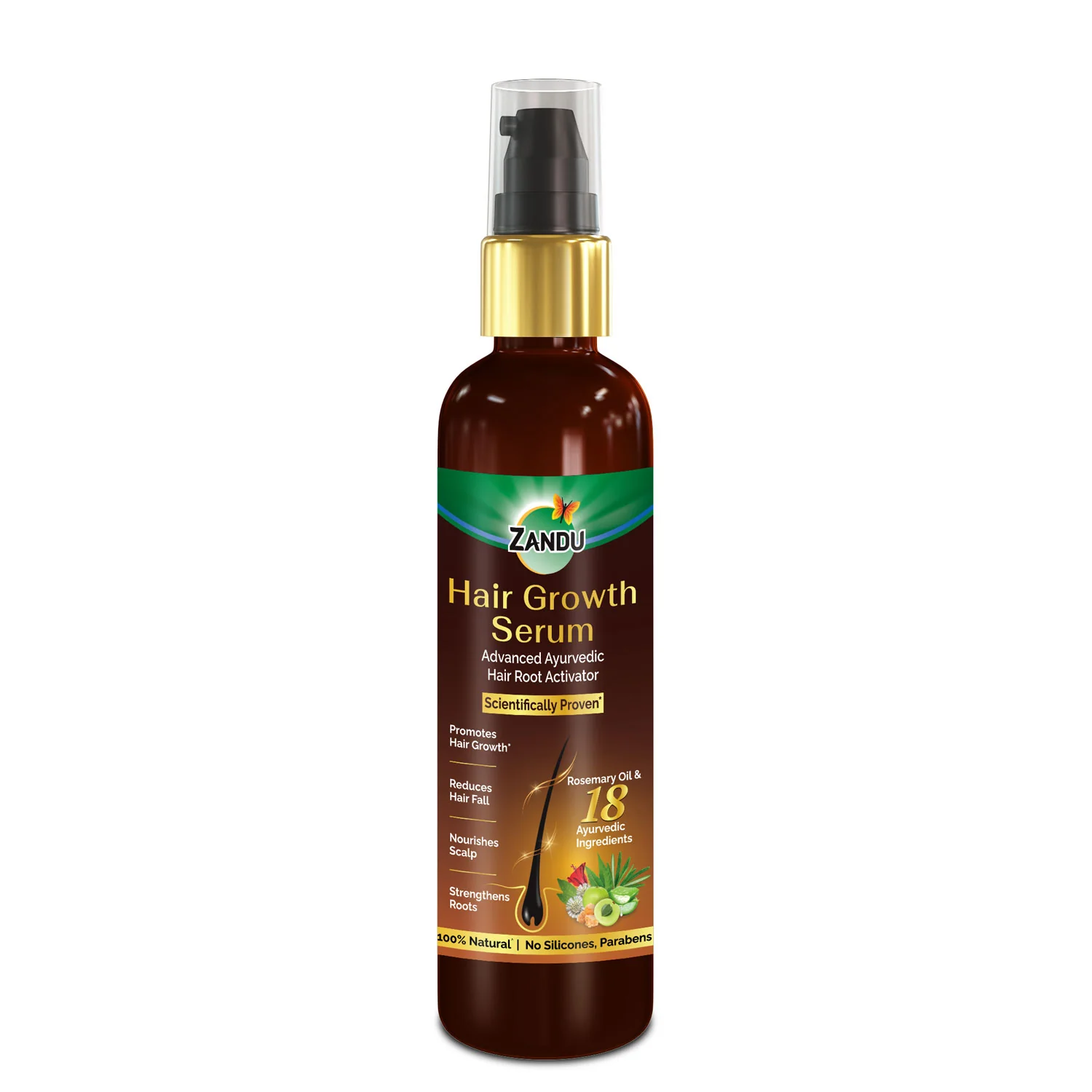 Zandu Hair Growth Serum & Capsules Combo - Image 7
