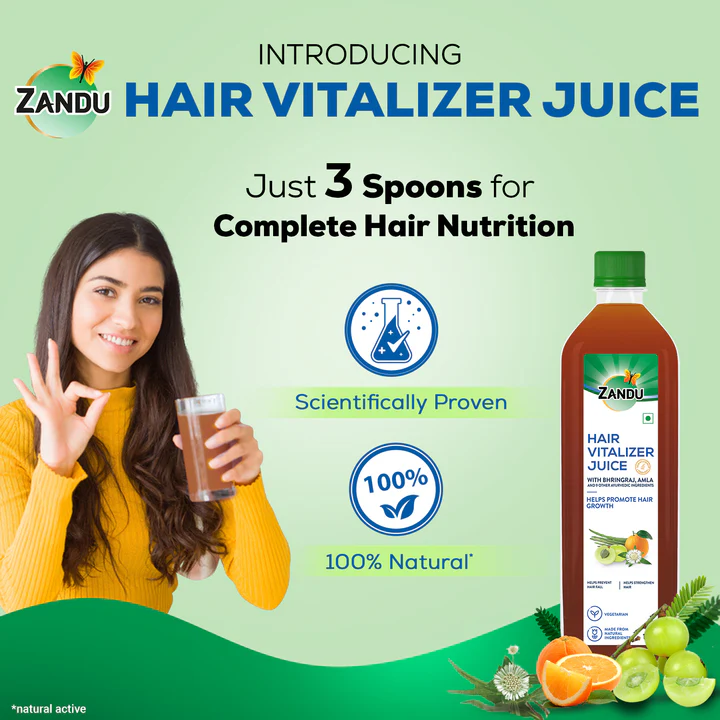 Zandu Hair Vitalizer Juice - Image 3