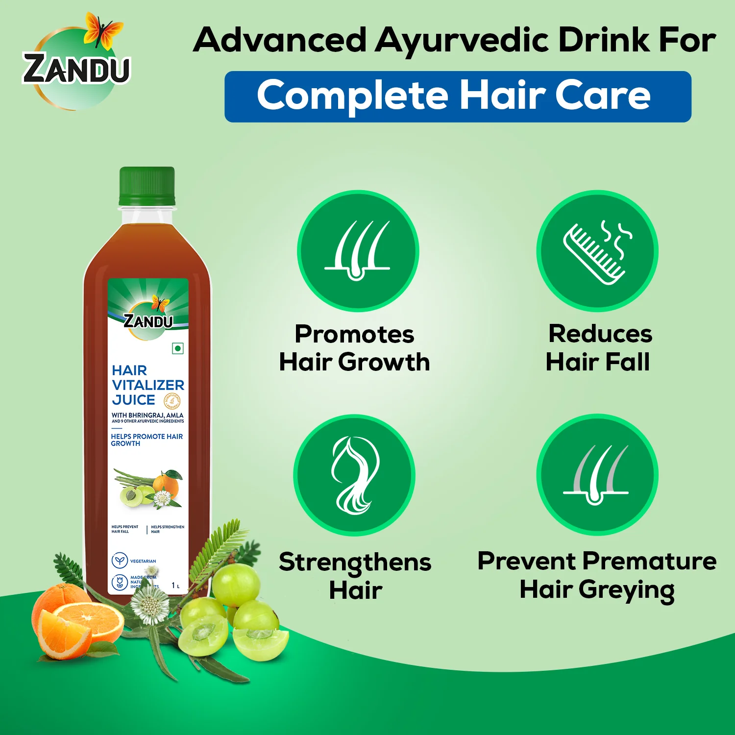 Zandu Hair Vitalizer Juice - Image 4
