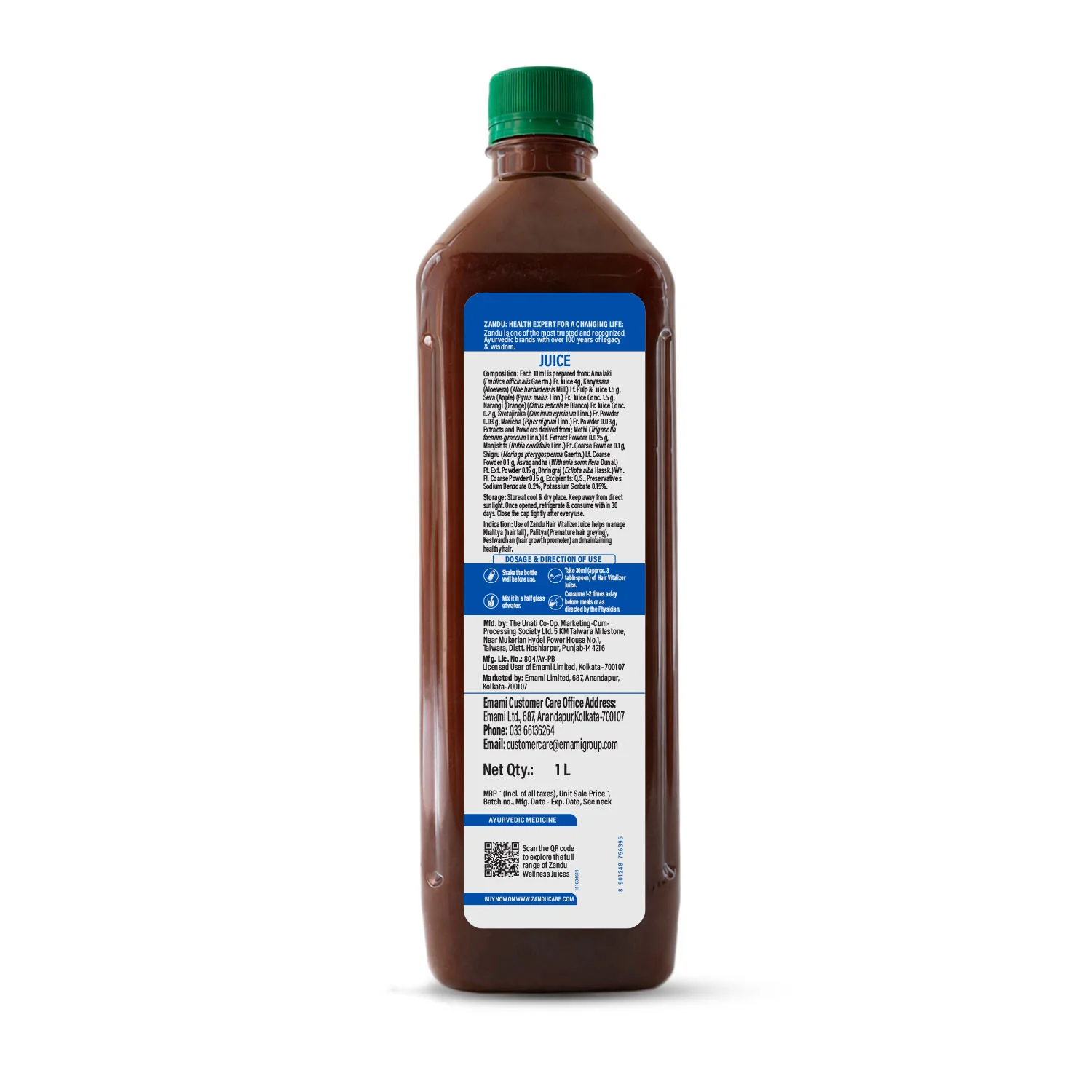 Zandu Hair Vitalizer Juice - Image 8