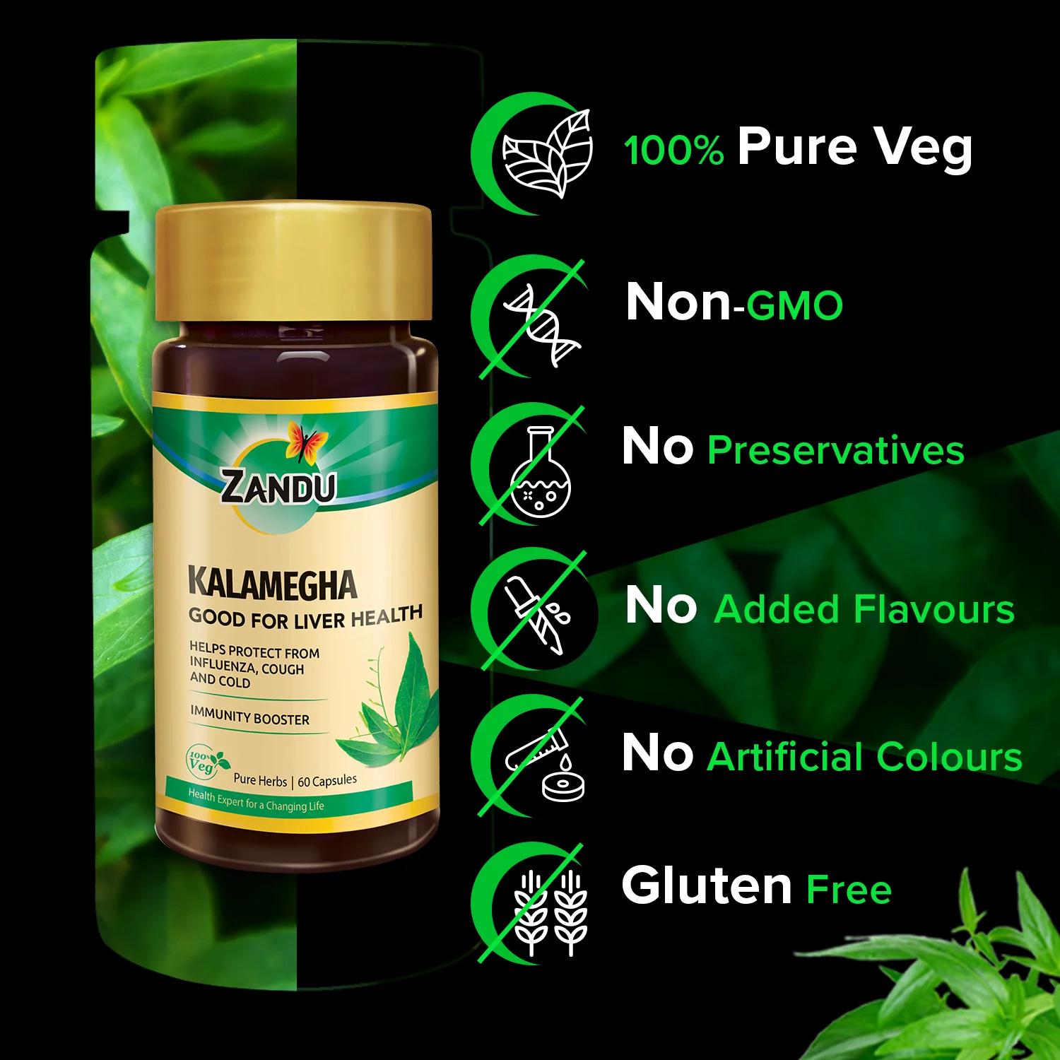 Zandu Pure Kalamegha Capsules - Image 4