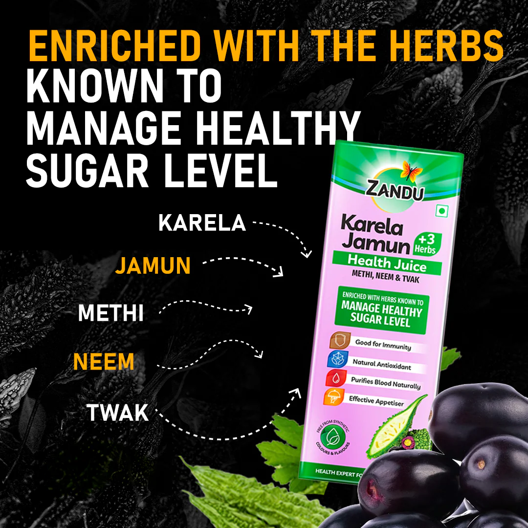 Zandu Karela Jamun Juice - Image 4
