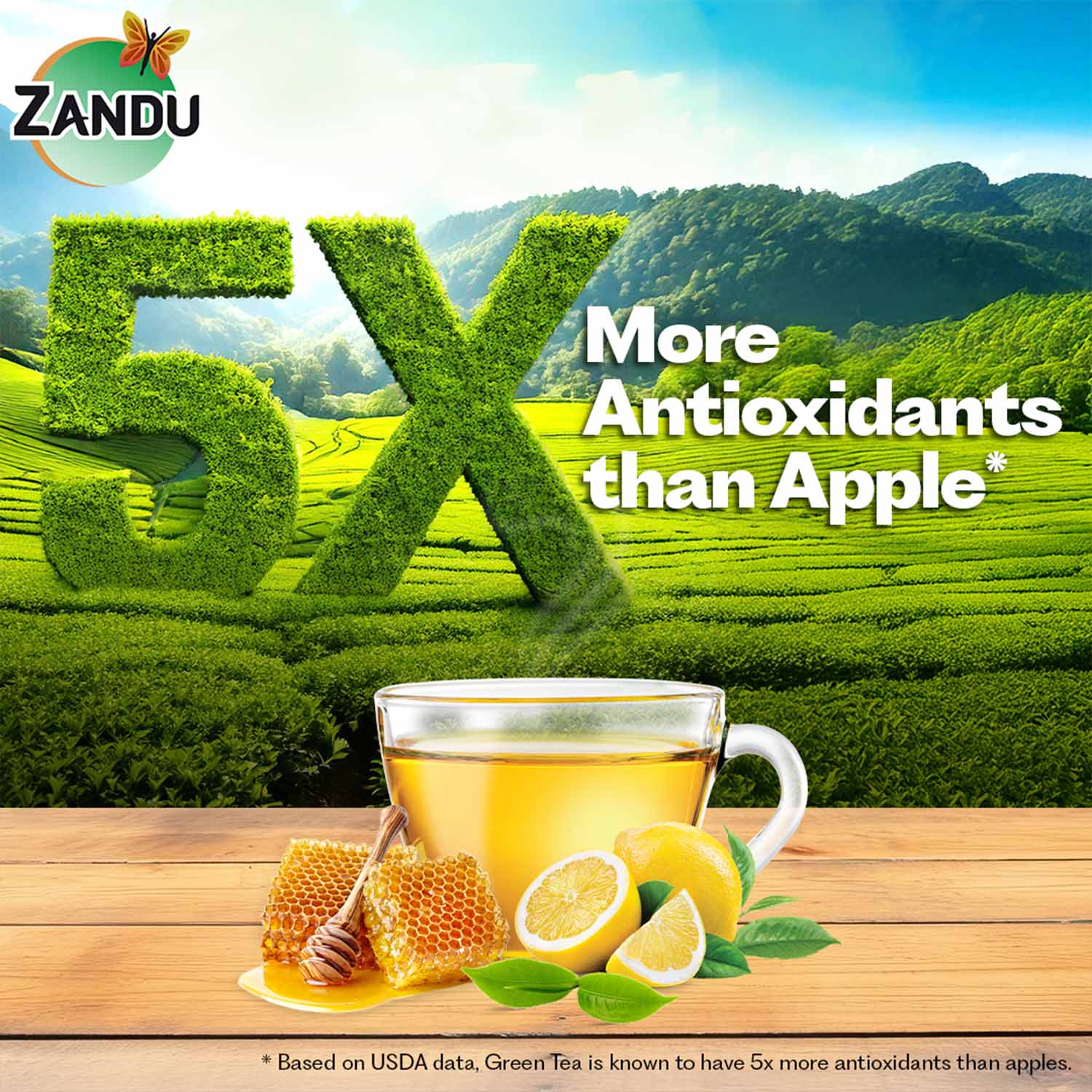Zandu Lemon Honey Green Tea - Image 5