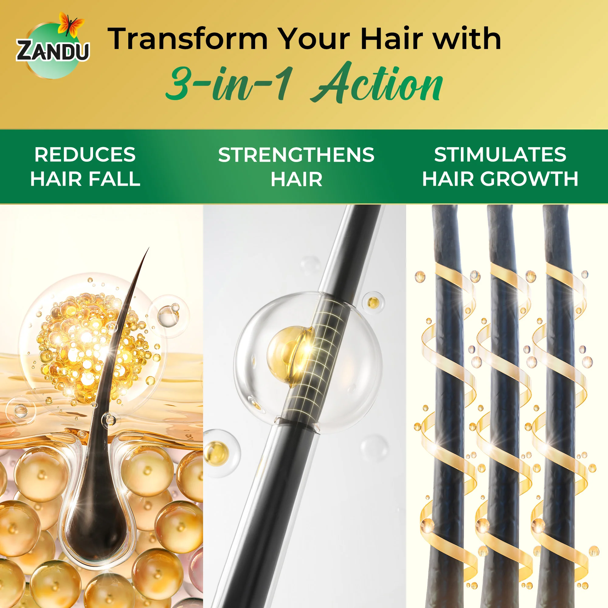 Zandu Neelibhringar Hair Oil (100 ml) - Image 6