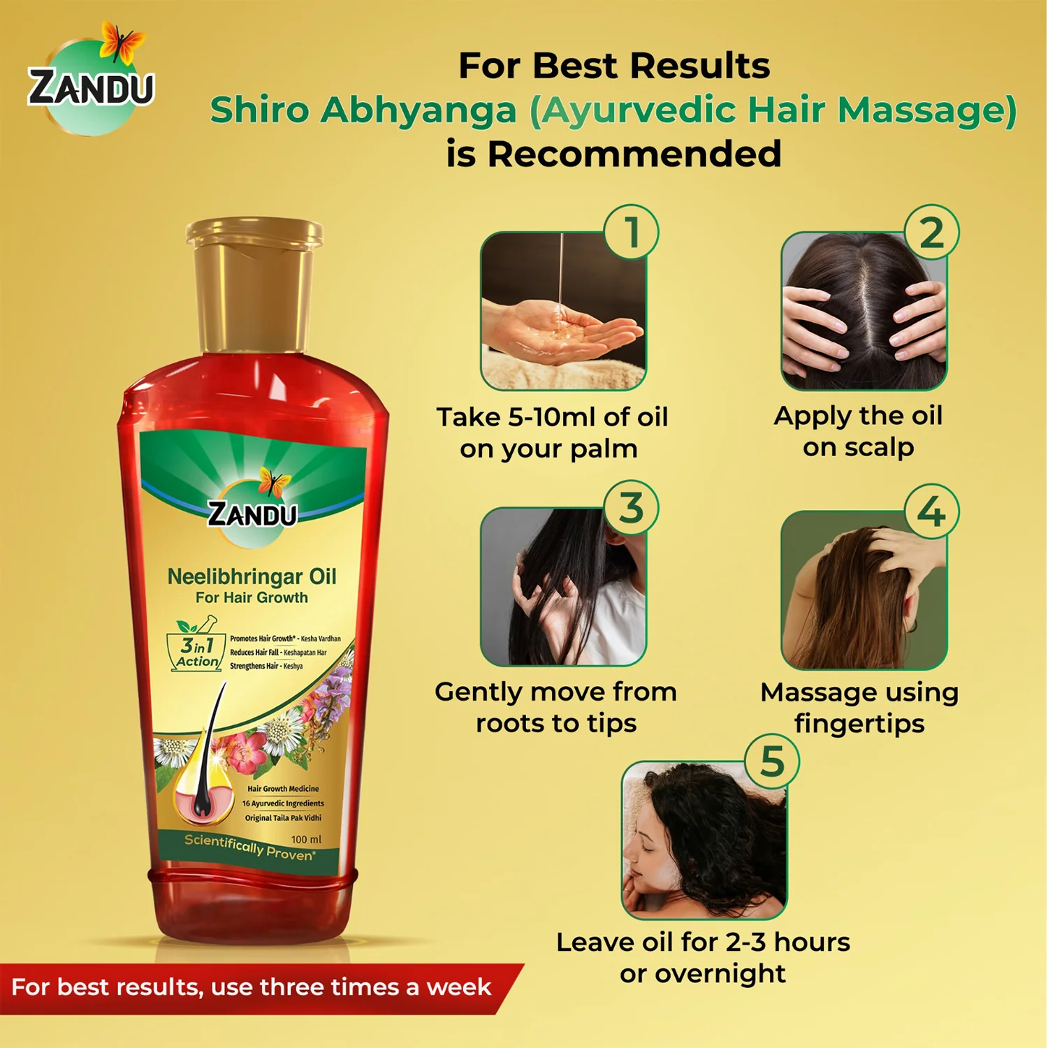 Zandu Neelibhringar Hair Oil (100 ml) - Image 7