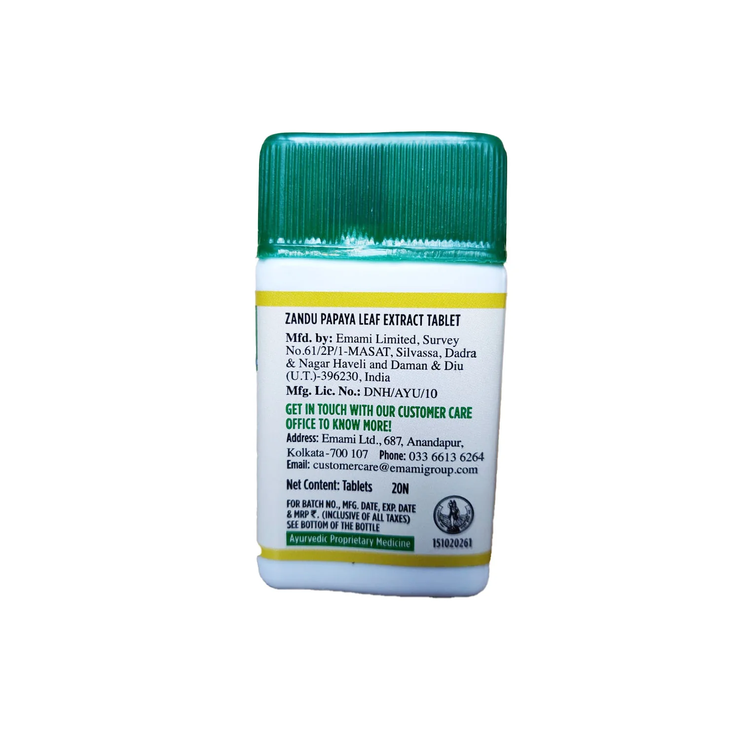 Zandu Papaya Leaf Extract Tablets - Image 2