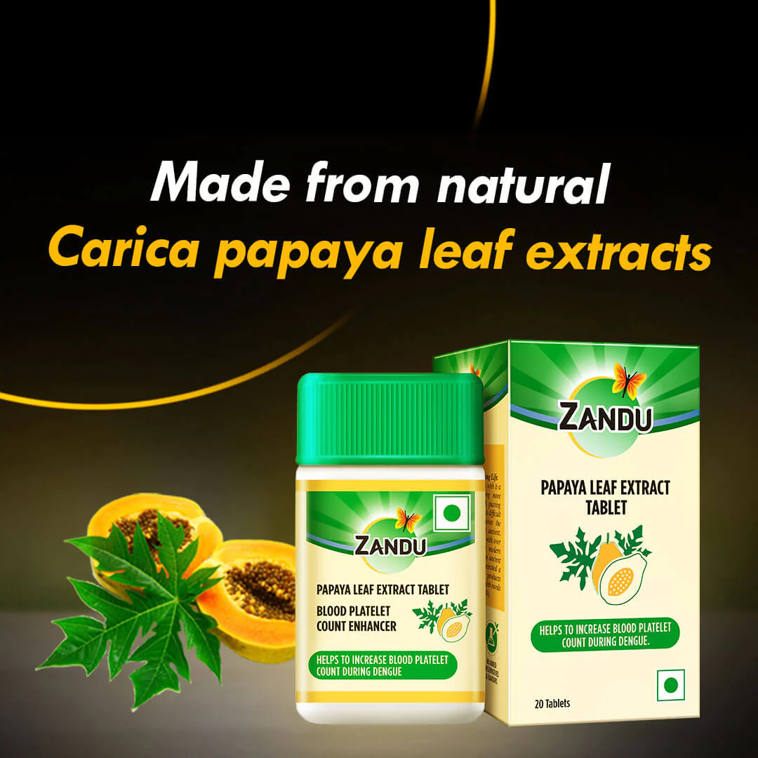 Zandu Papaya Leaf Extract Tablets - Image 5