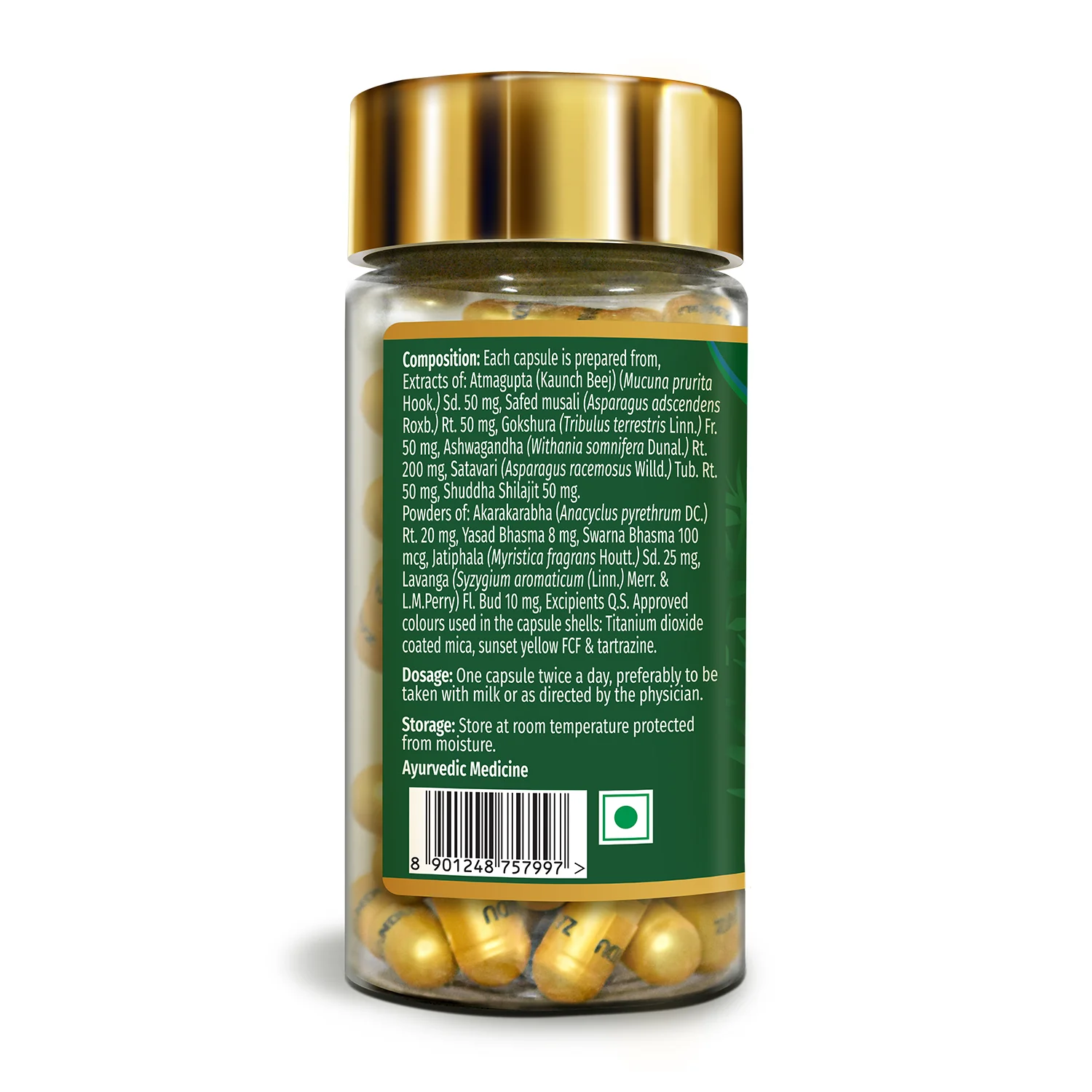 Zandu Himalayan Sheelajet Resin (20g) + Ashwa Gandha Gold Plus - Image 5