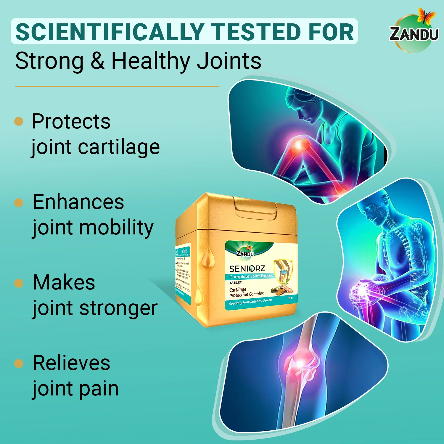 Zandu Seniorz Complete Joint Expert Tablets - Image 4