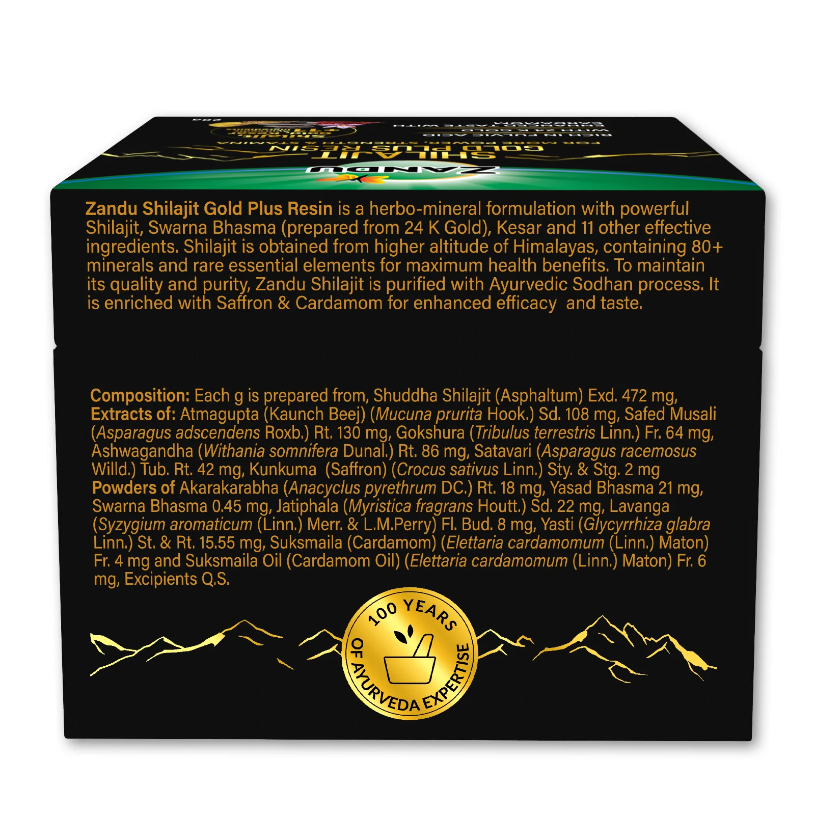 Zandu Shilajit Gold Plus Resin - Image 13