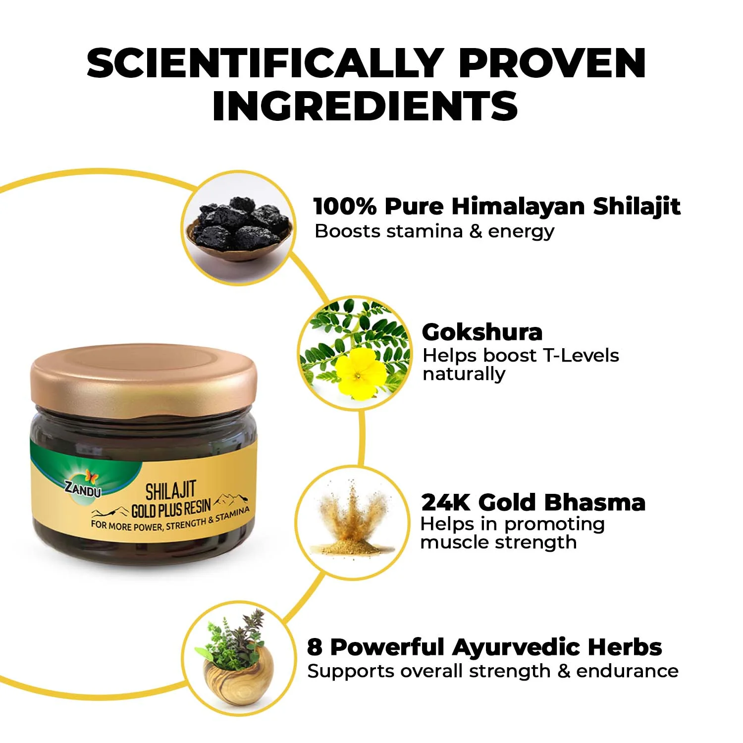 Zandu Shilajit Gold Plus Resin - Image 3