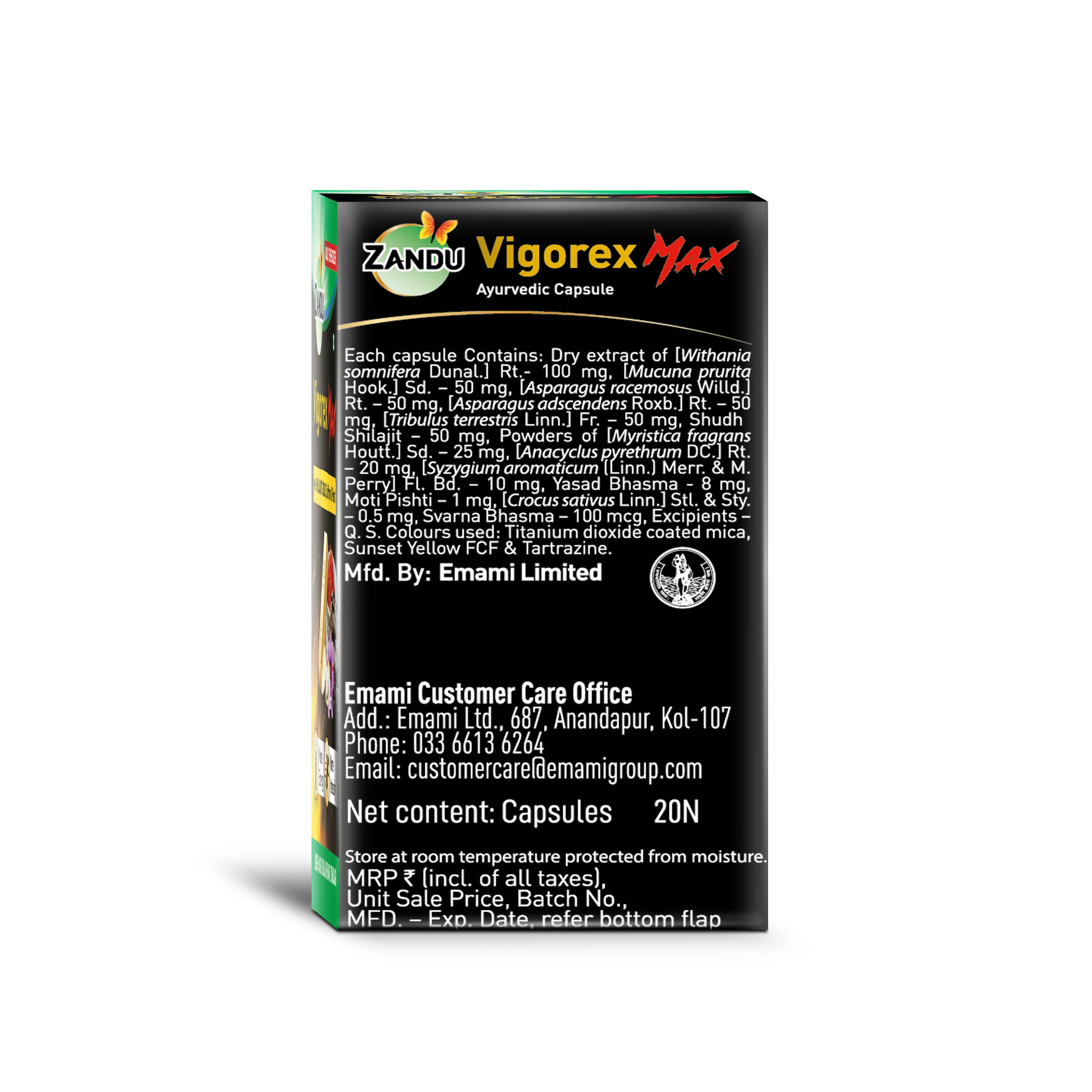 Zandu Vigorex Max (20 Caps) - Image 9
