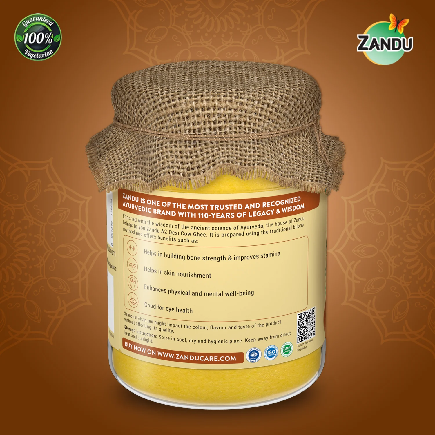 Zandu A2 Desi Cow Ghee - Image 3