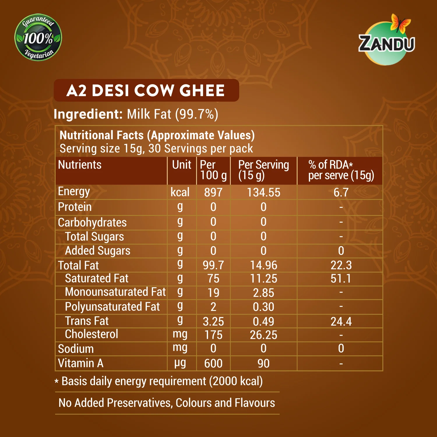 Zandu A2 Desi Cow Ghee - Image 5