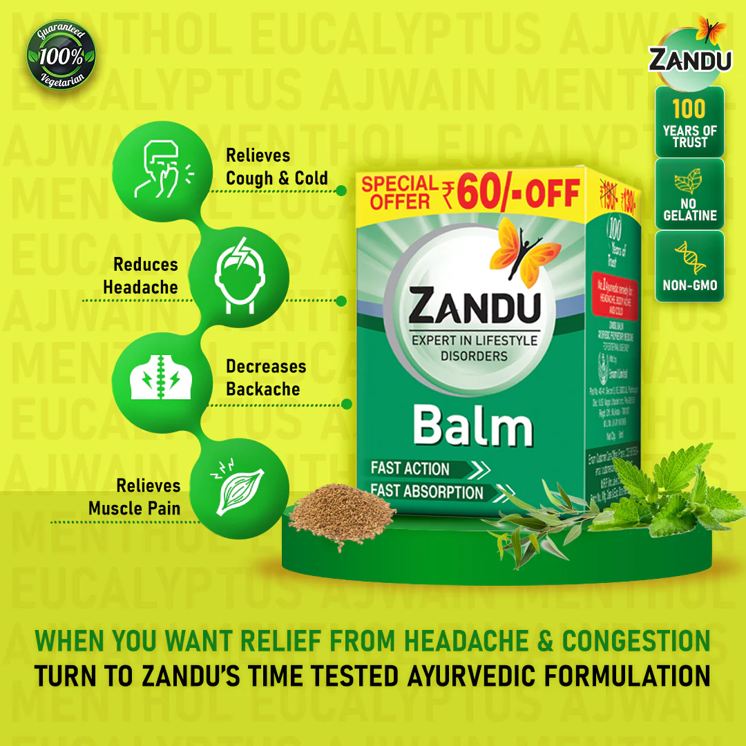 Zandu Balm 50ml (Pack of 2) - Image 4