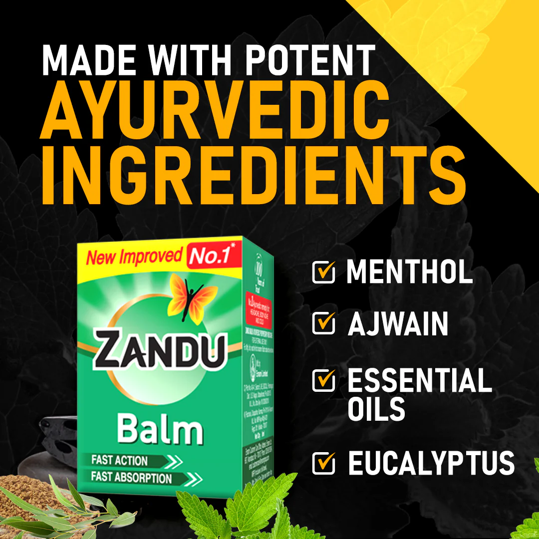 Zandu Balm (8ml) (Pack of 4) - Image 5