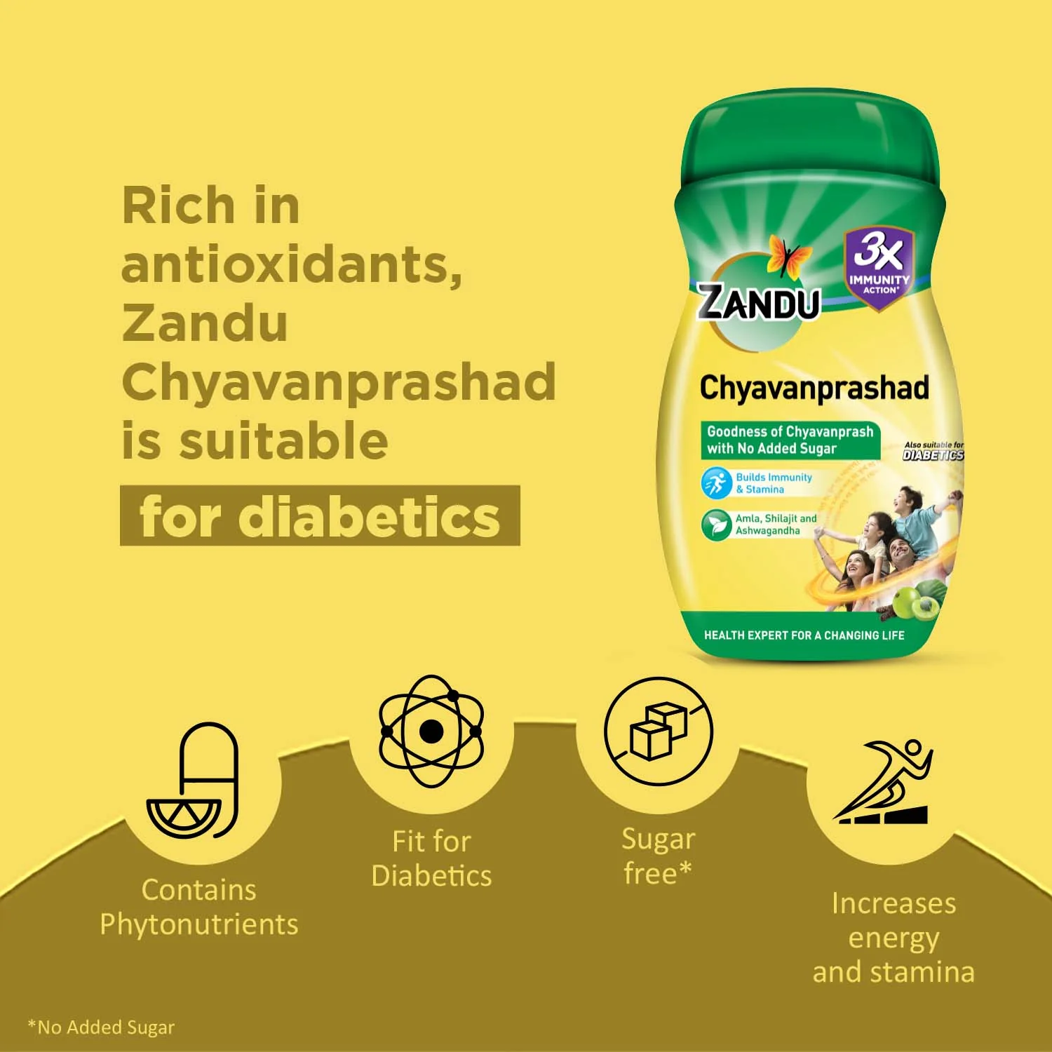 Zandu Chyavanprashad | Sugar Free Chyavanprash for Immunity & Stamina - Image 4