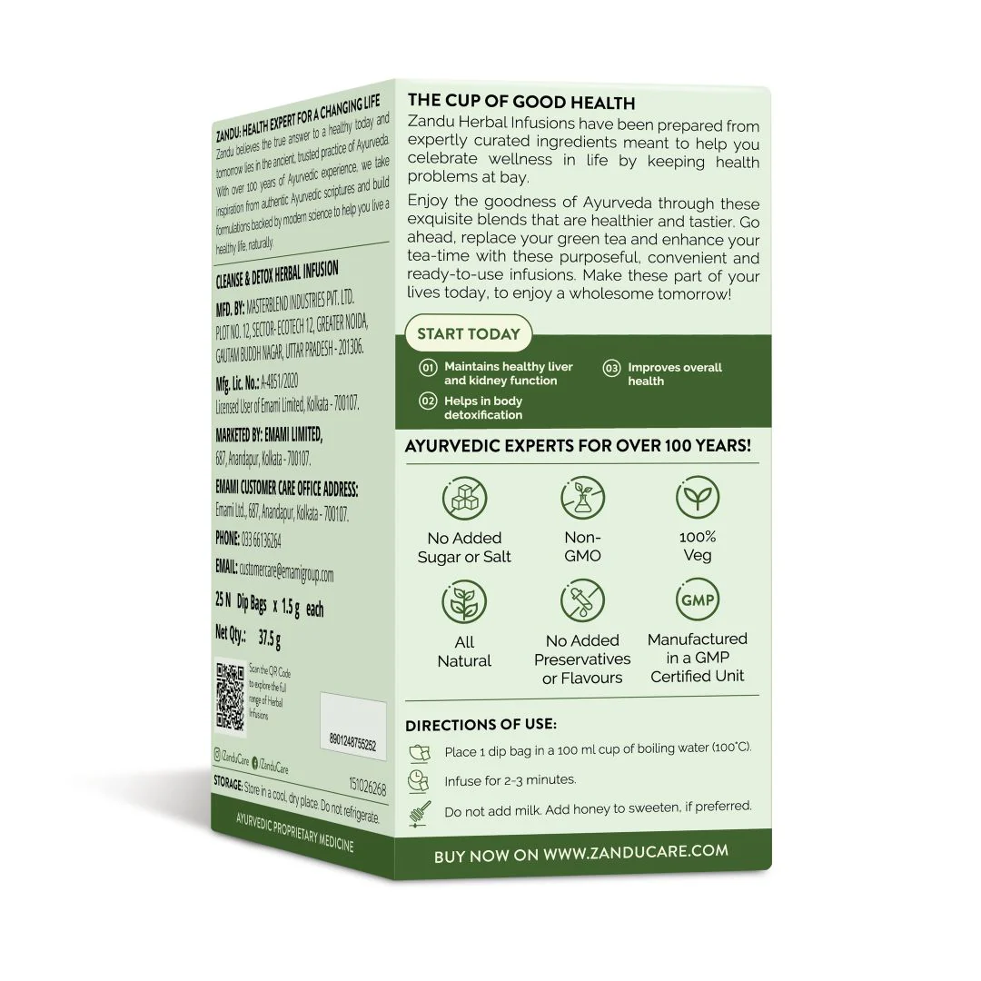 Zandu Cleanse & Detox Tea - Natural Body Detox - Image 8