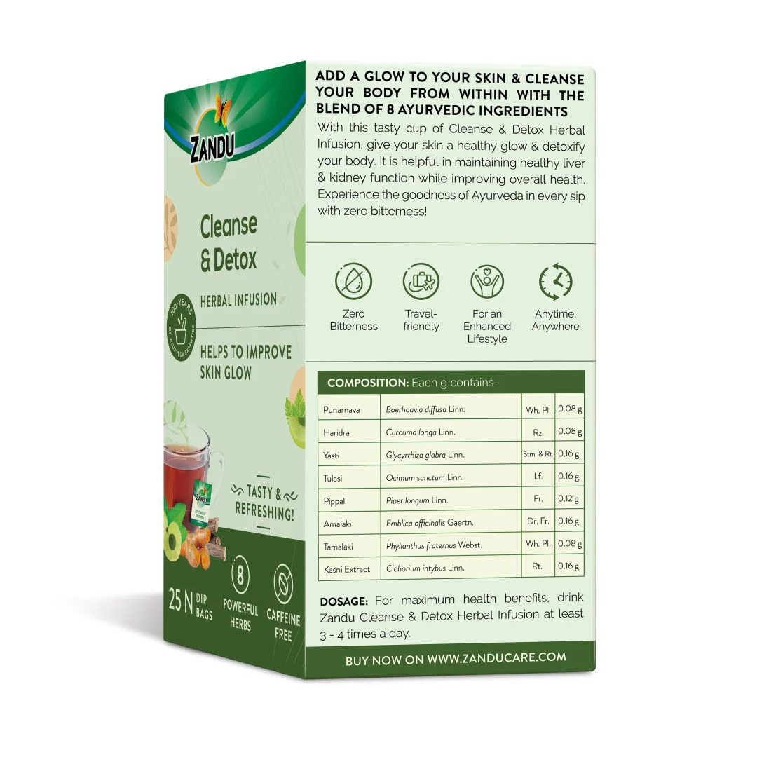 Zandu Cleanse & Detox Tea - Natural Body Detox - Image 9