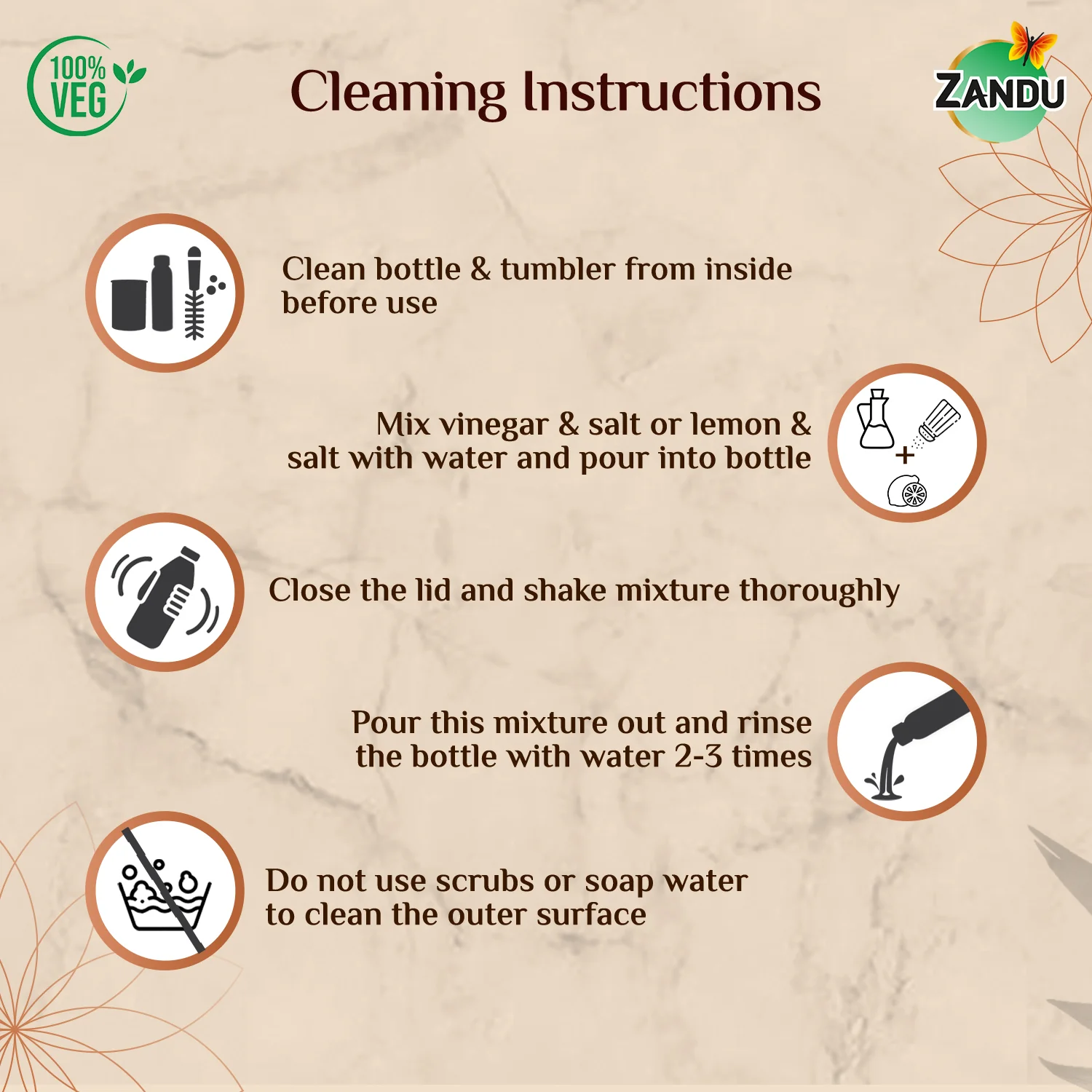 Zandu Copper Combo (Bottle + 2 Glasses) - Image 6