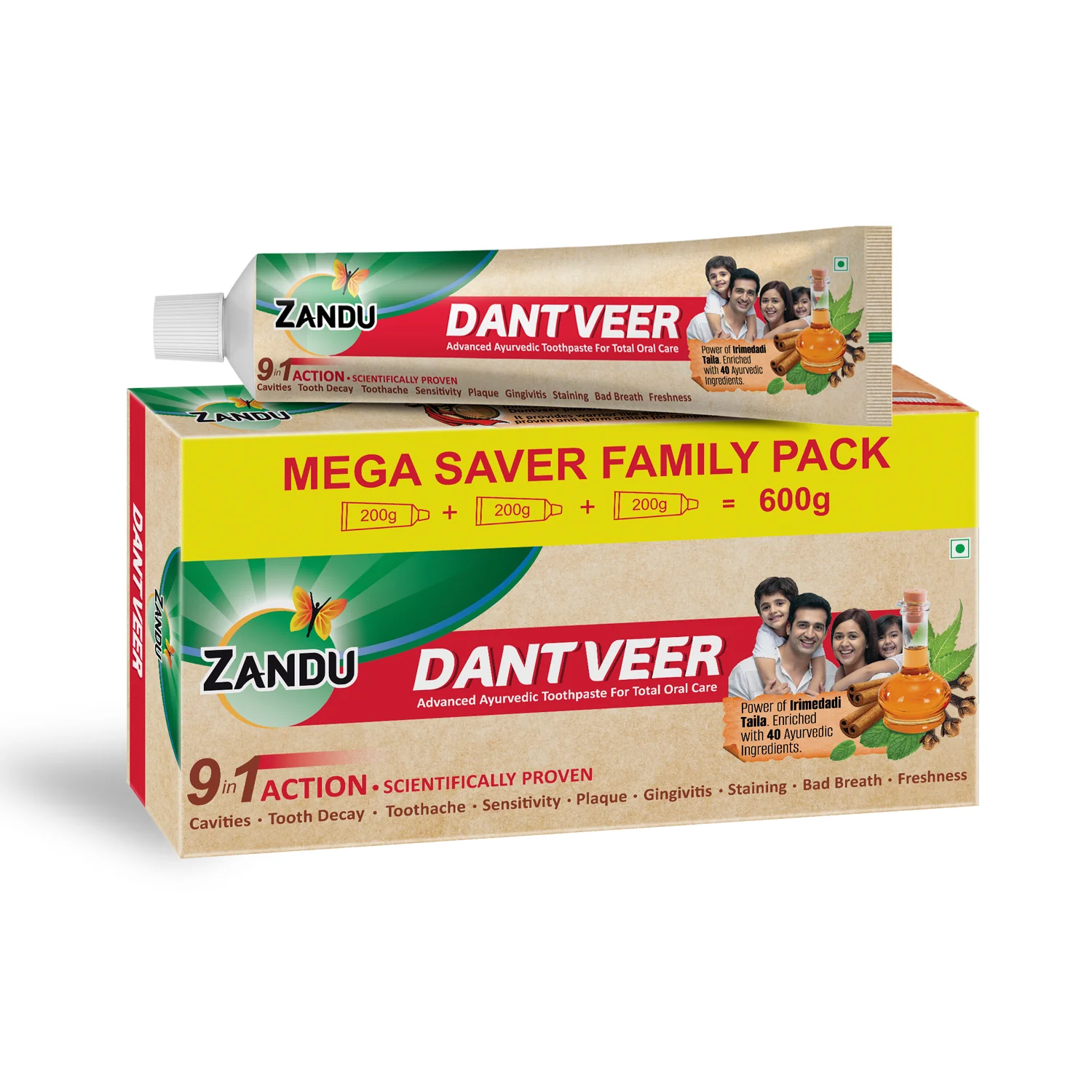 Zandu Dantveer Ayurvedic Toothpaste - Image 11
