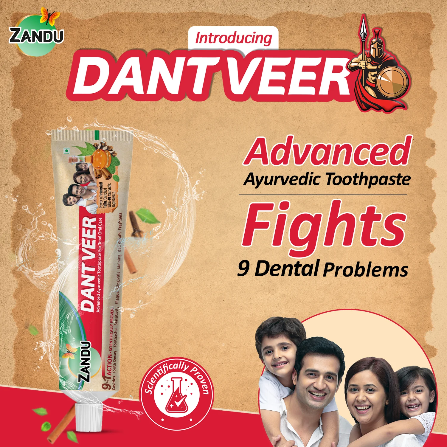 Zandu Dantveer Ayurvedic Toothpaste - Image 3
