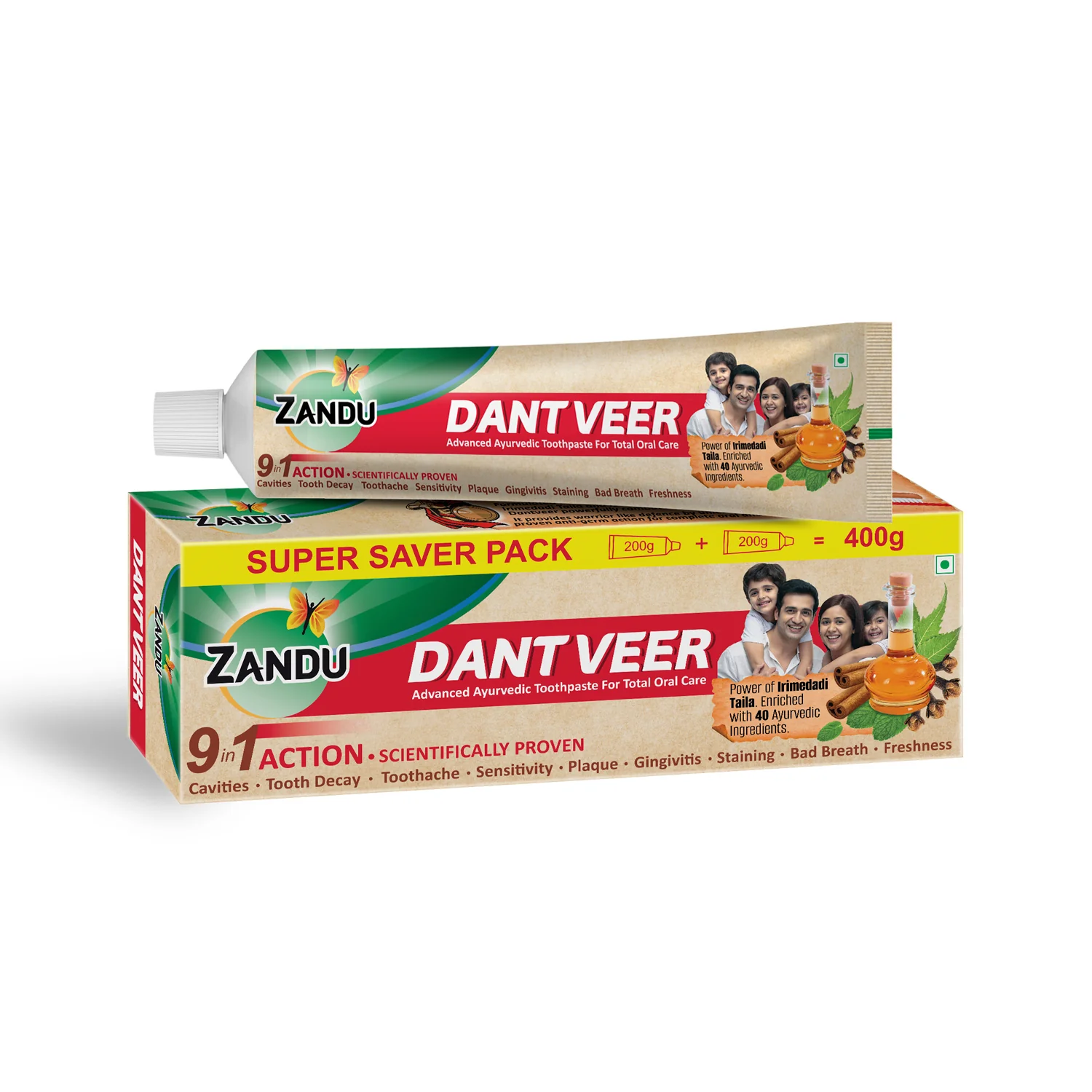 Zandu Dantveer Ayurvedic Toothpaste - Image 9