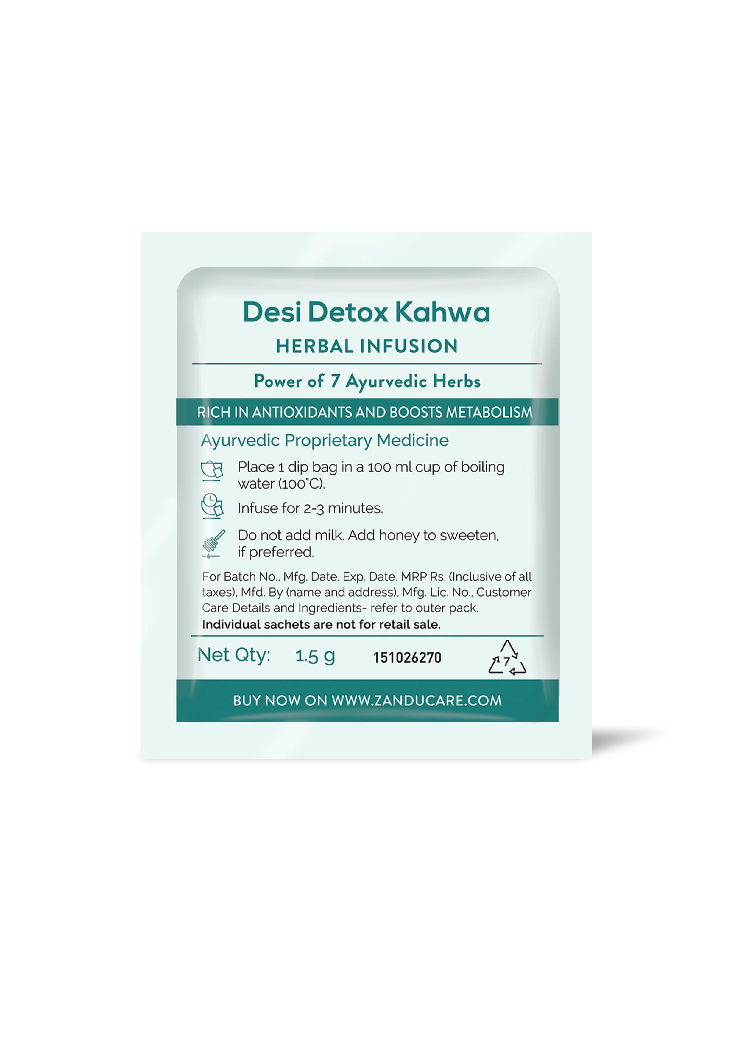 Zandu Desi Detox Kahwa Tea - Image 7