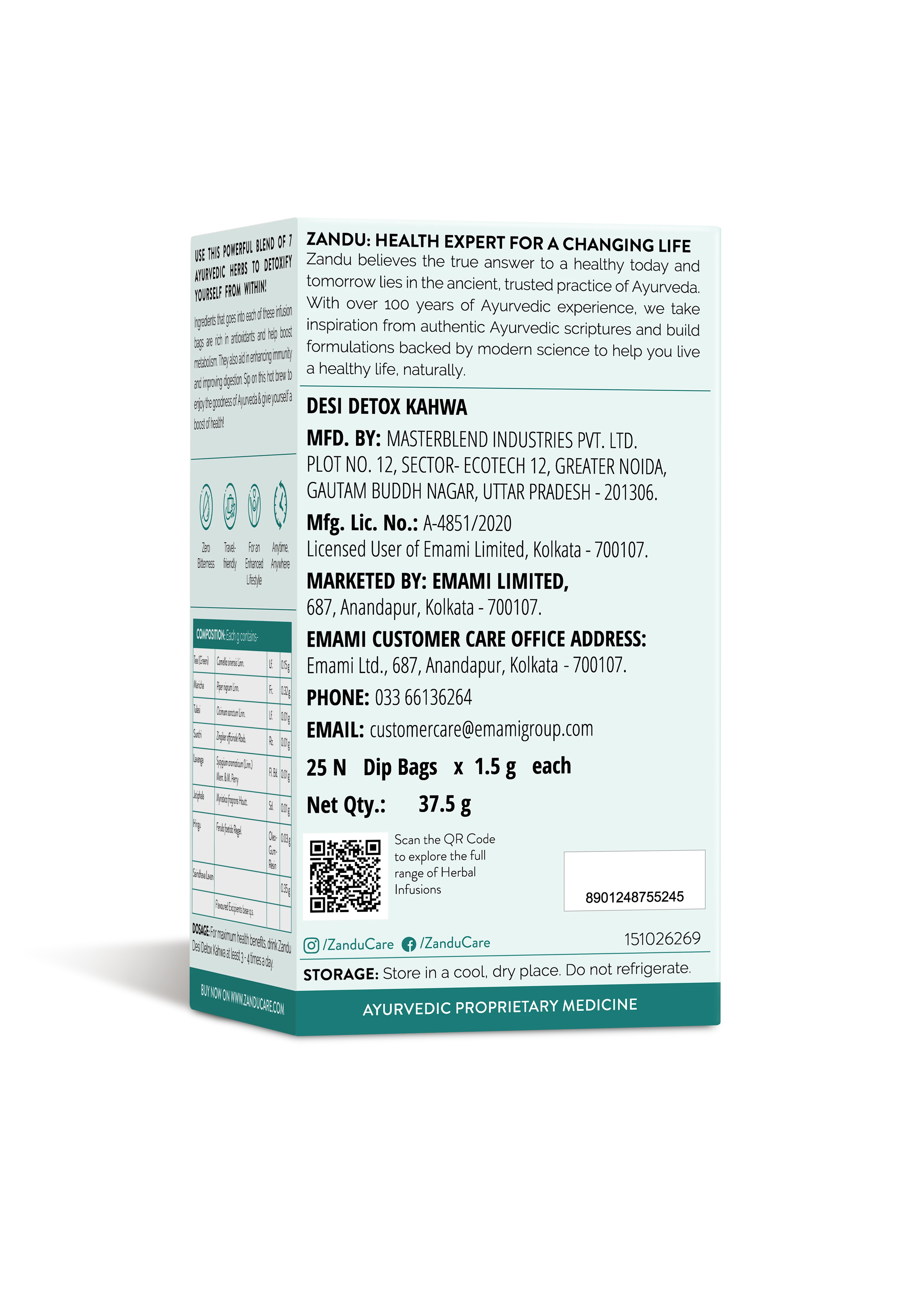 Zandu Desi Detox Kahwa Tea - Image 8
