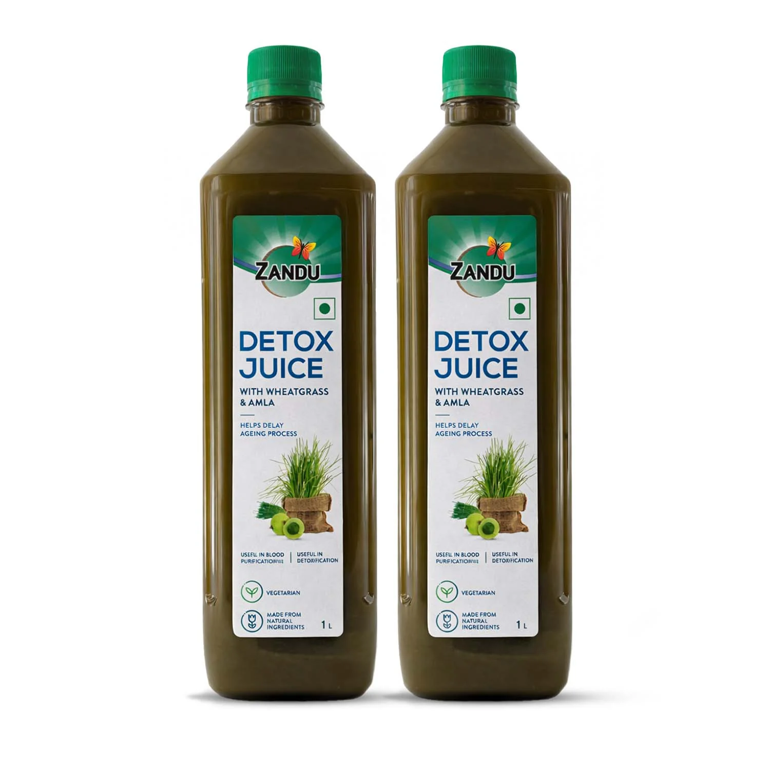 Zandu Full Body Detox Juice (Wheatgrass & Amla) - Image 11