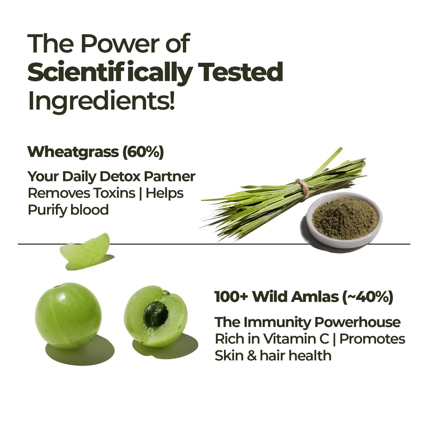 Zandu Full Body Detox Juice (Wheatgrass & Amla) - Image 3