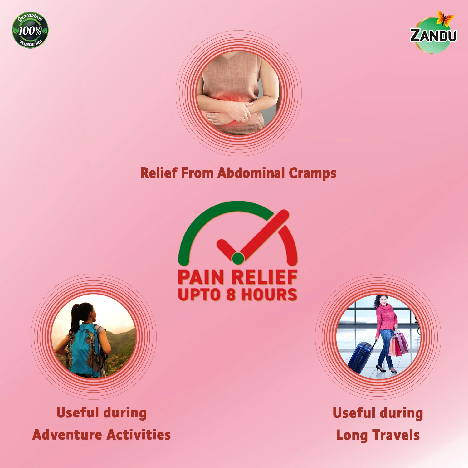 Zandu Pain Relief Patch for Cramps - Image 3