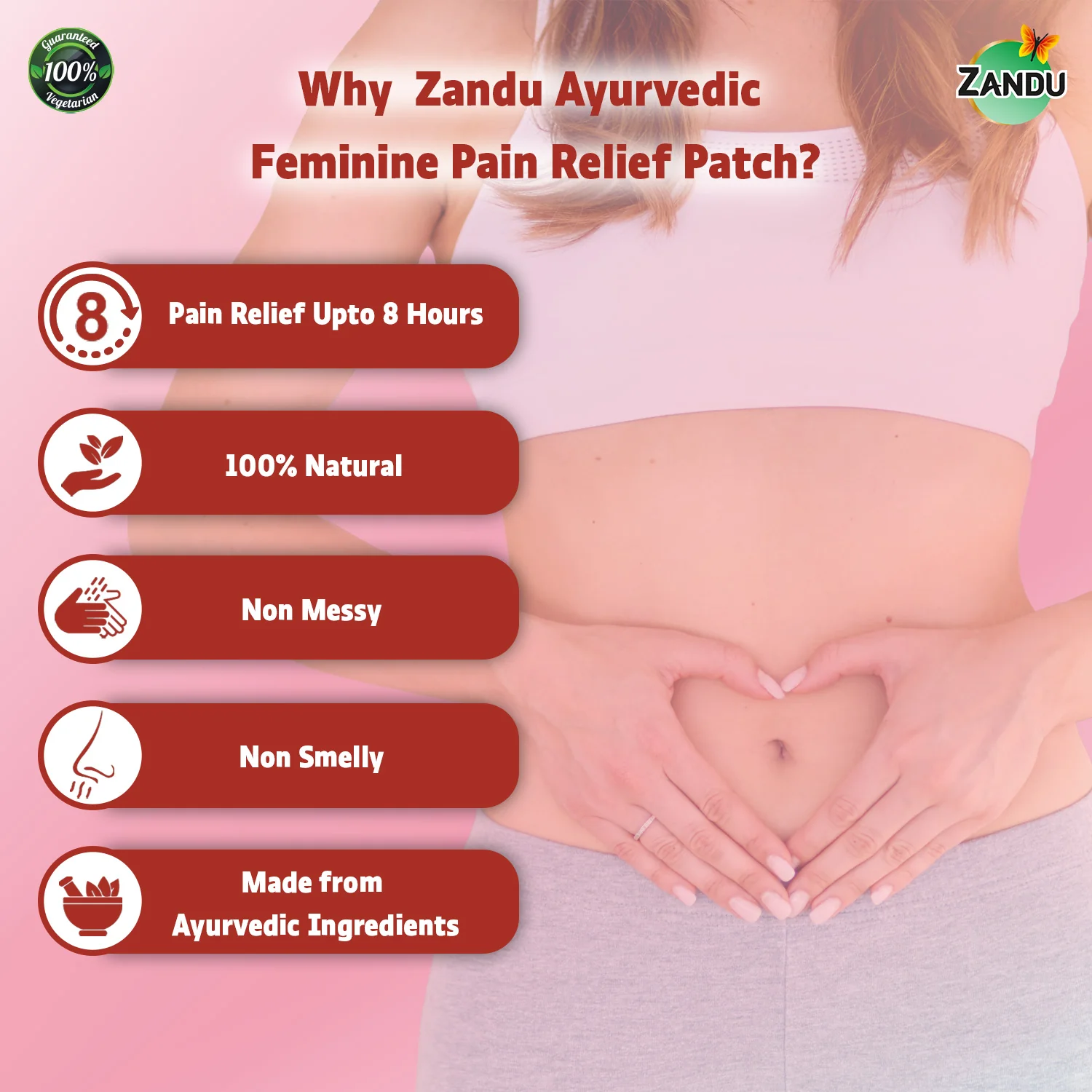 Zandu Pain Relief Patch for Cramps - Image 5