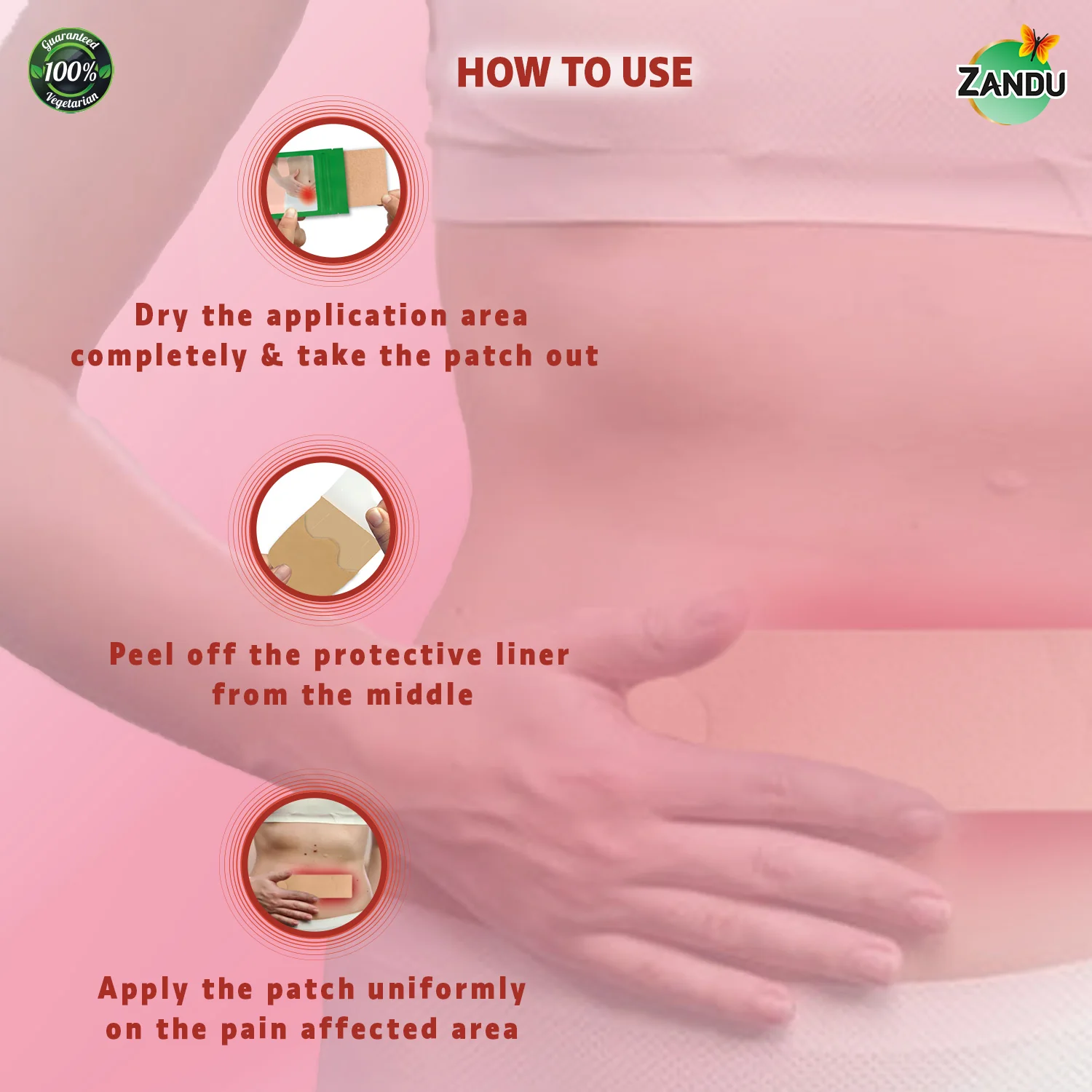 Zandu Pain Relief Patch for Cramps - Image 6