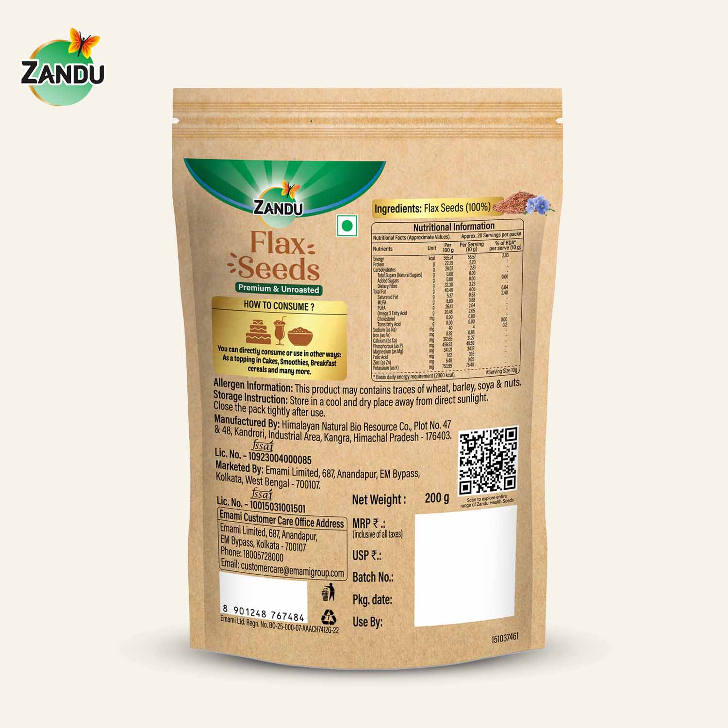 Zandu Flax Seeds (Free Gift) - Image 8